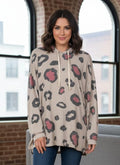 NWOT HoneyMe Plush Leopard Hoodie