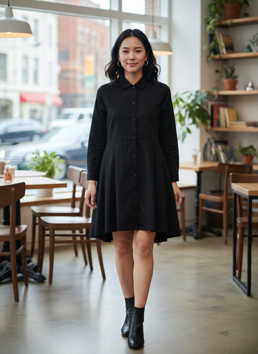 NWOT Chalet Pleated Shirtdress (org$120)