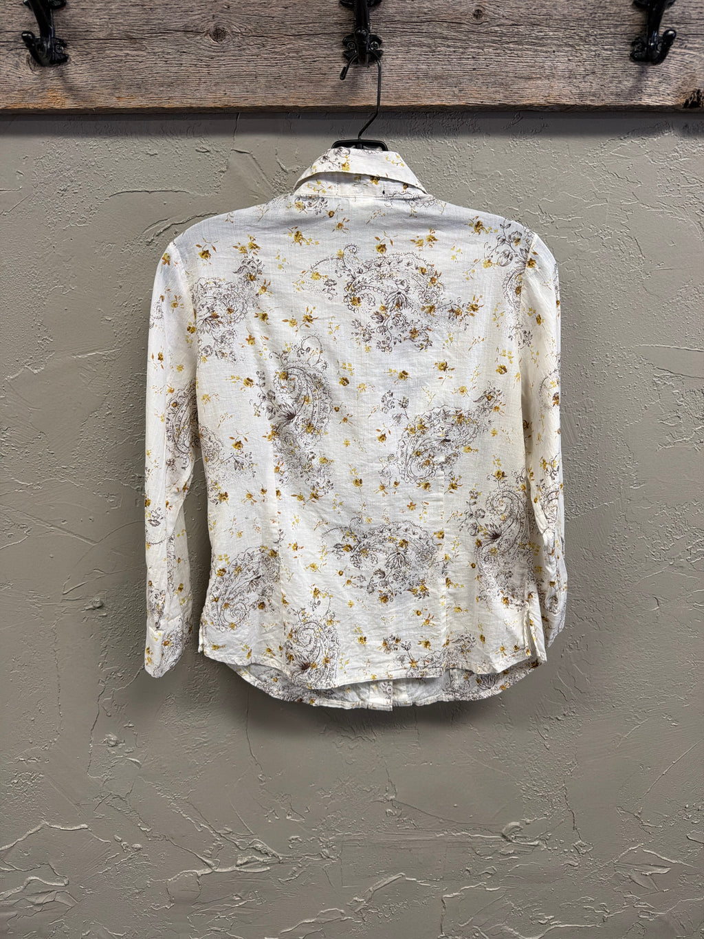 Vtg Y2K Eyeshadow Pearl Snap Shirt