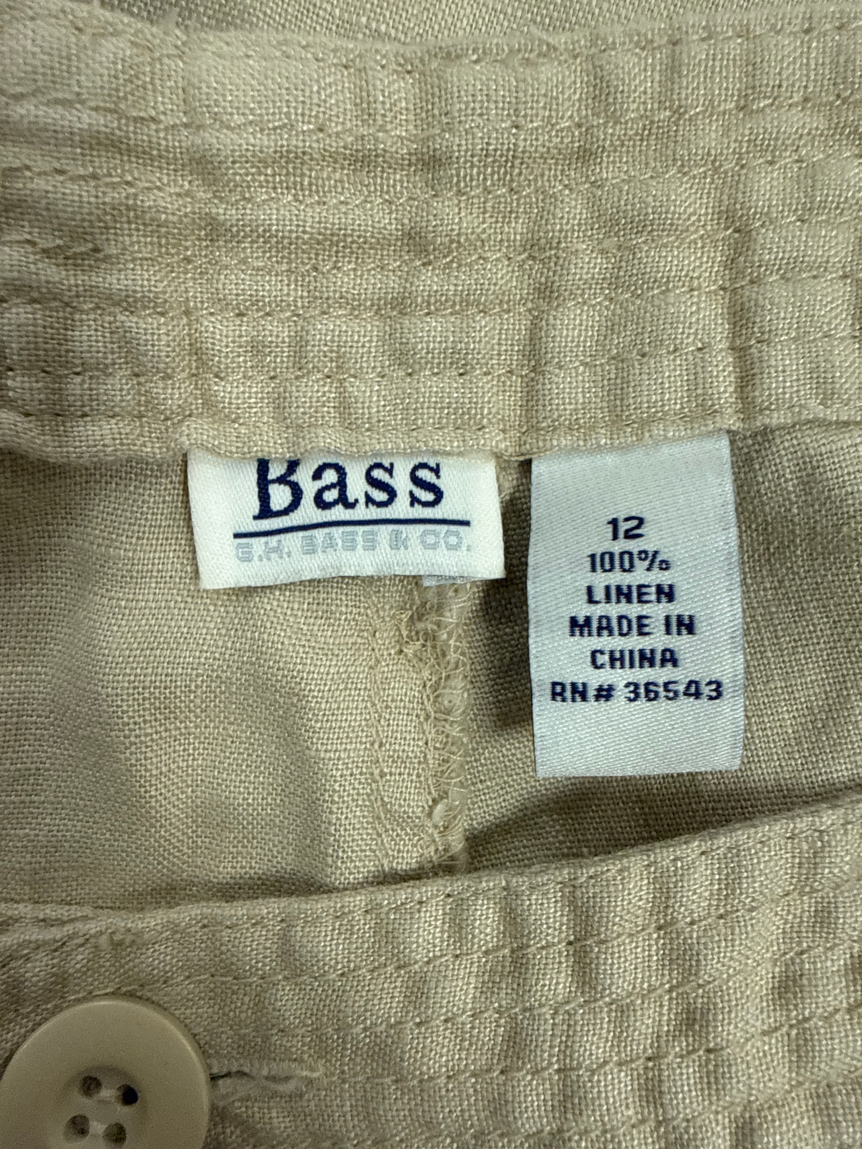 Bass Linen Wide-Leg Pants