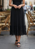 NWOT Kate & Mallory Mesh Overlay Skirt