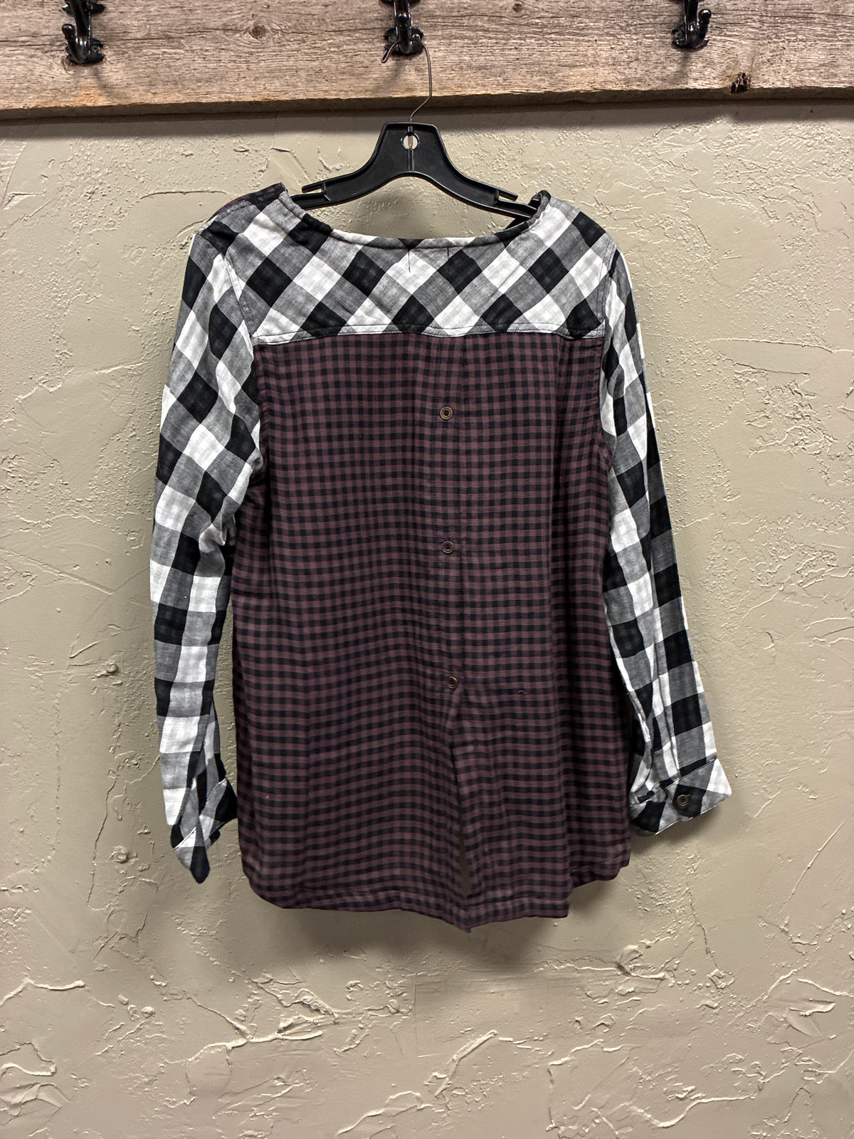 NWOT oSo Cotton Plaid Top (org$45)