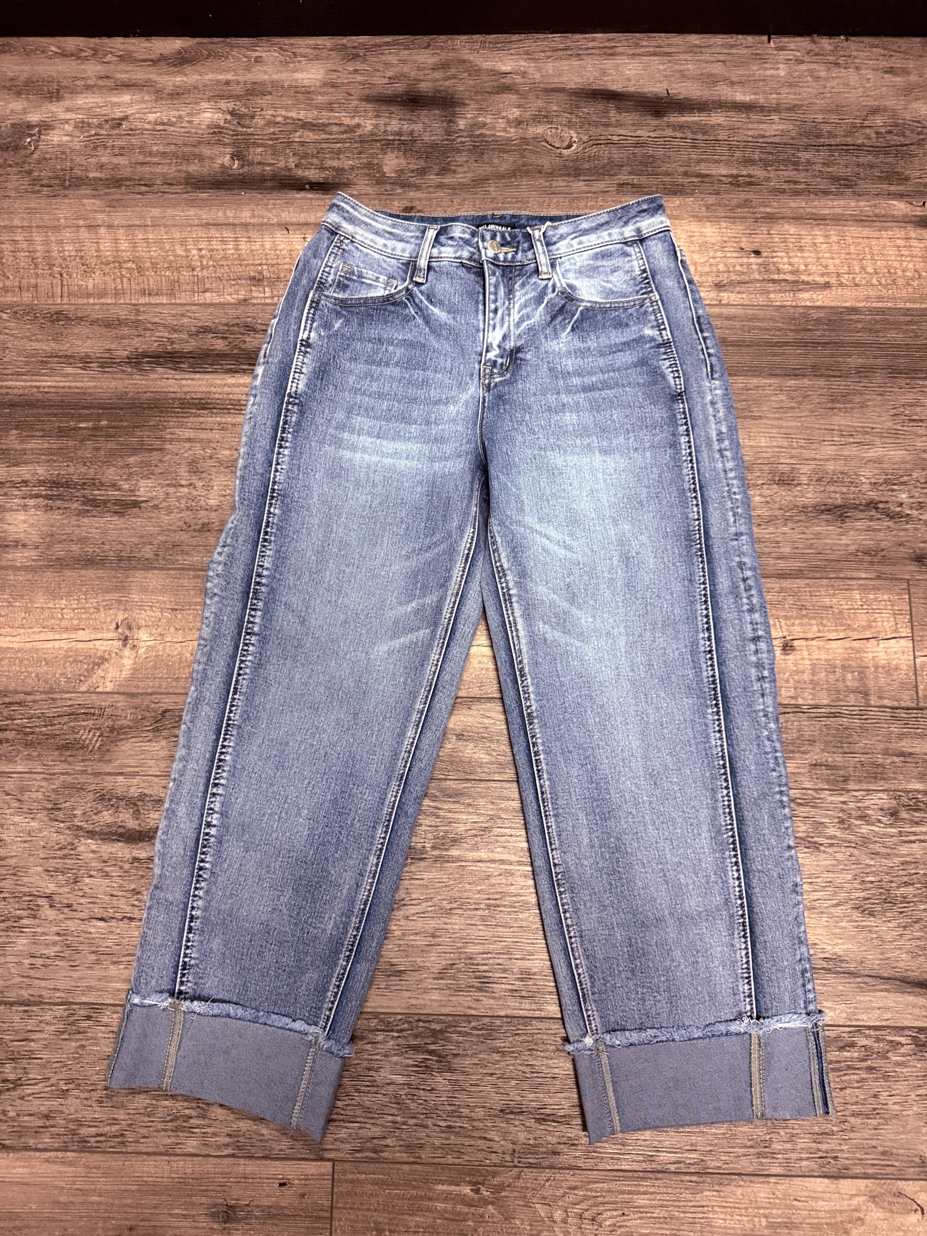 NWT Flamingals Rolled Cuff Jeans