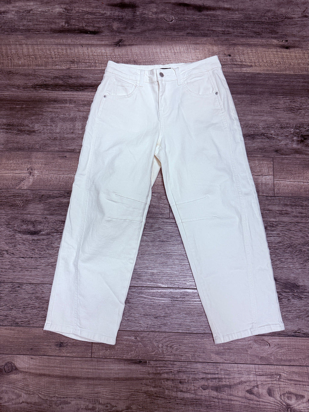NWT Flamingals Barrel Crop Jeans (org$65)