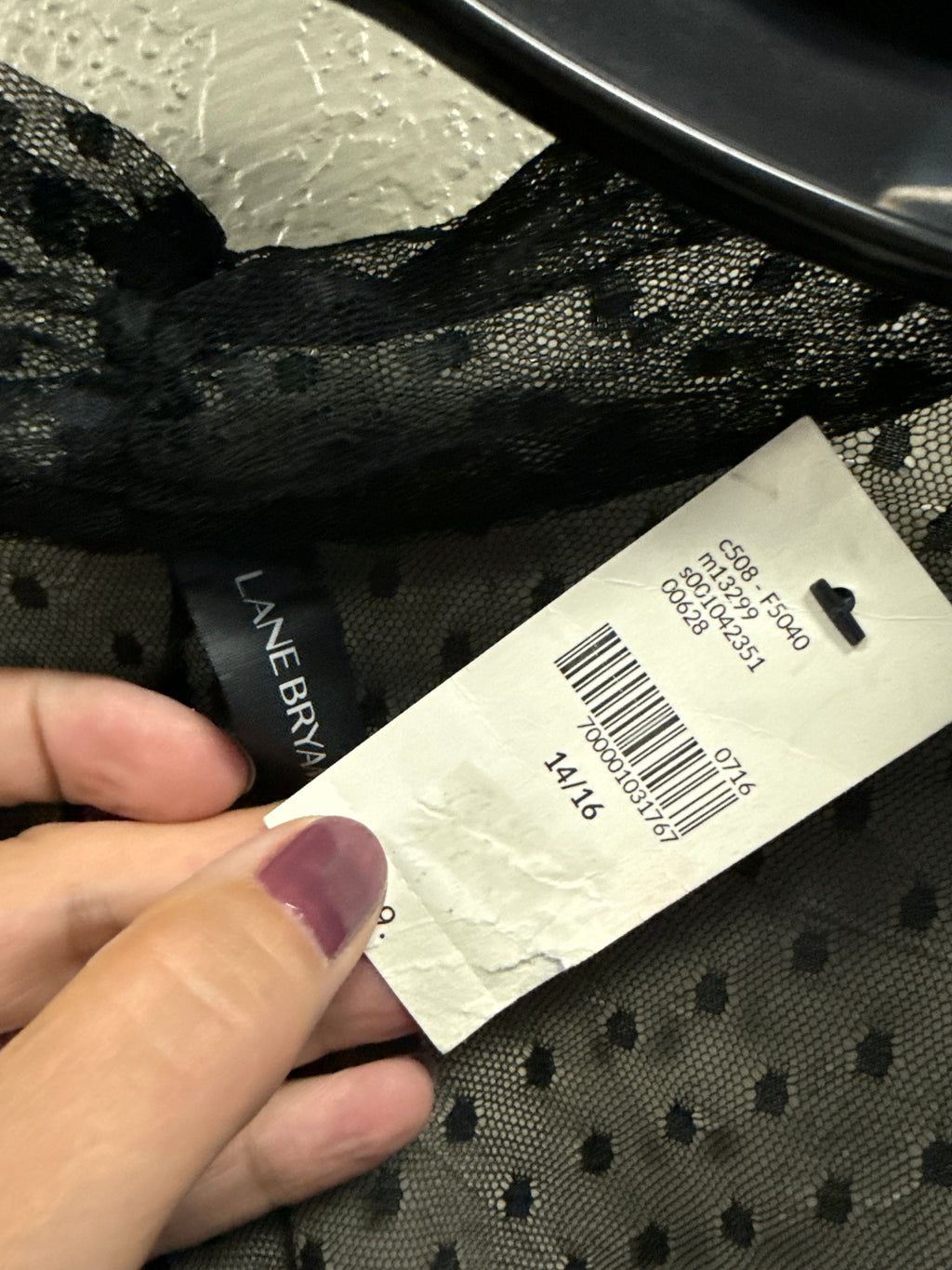 NWT Lane Bryant Sheer Mesh Blouse (org$50)