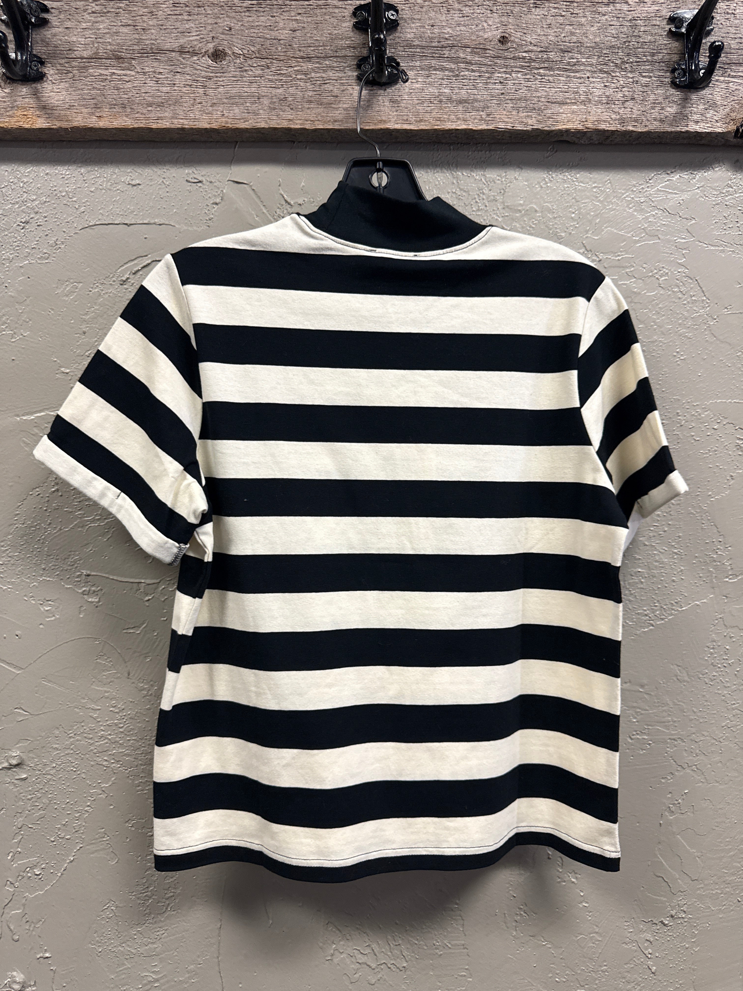 NWT Bohme Striped Mock-Neck Tee (org$35)