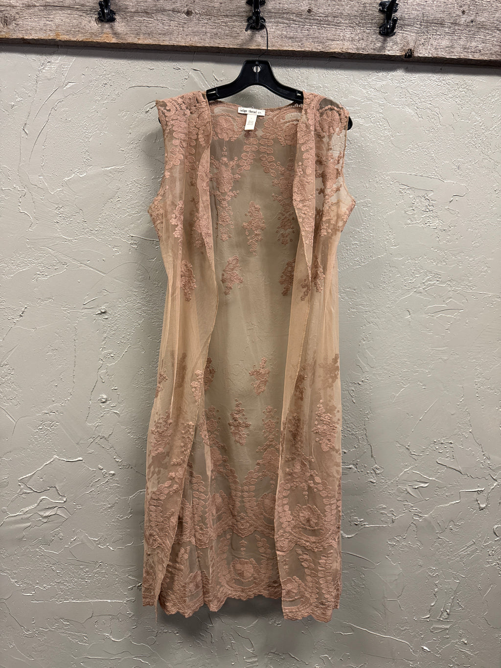 NWOT Indigo Thread Lace Duster (org$98)