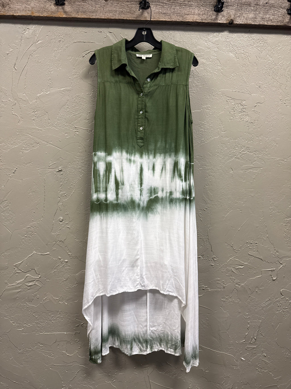 NWOT Indigo Thread Sleeveless Shirt Dress (org$78)