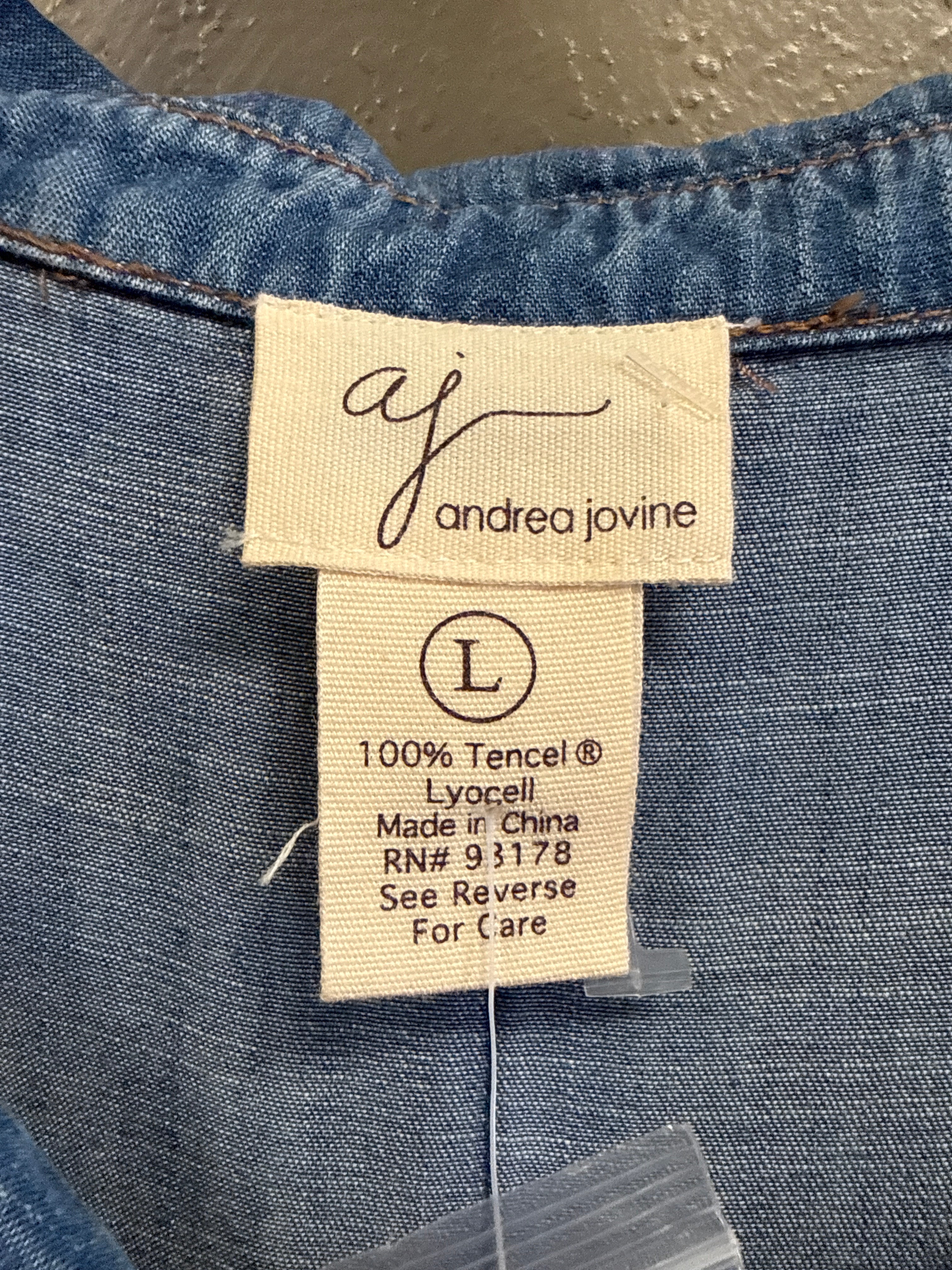 NWT AJ Split Back Chambray Shirt (org$68)