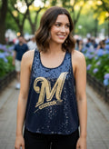 NWT VS Pink Brewers Sequin Tank (org$35)