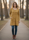 *NWT Fenini Button-Down Tunic Dress (org$109)