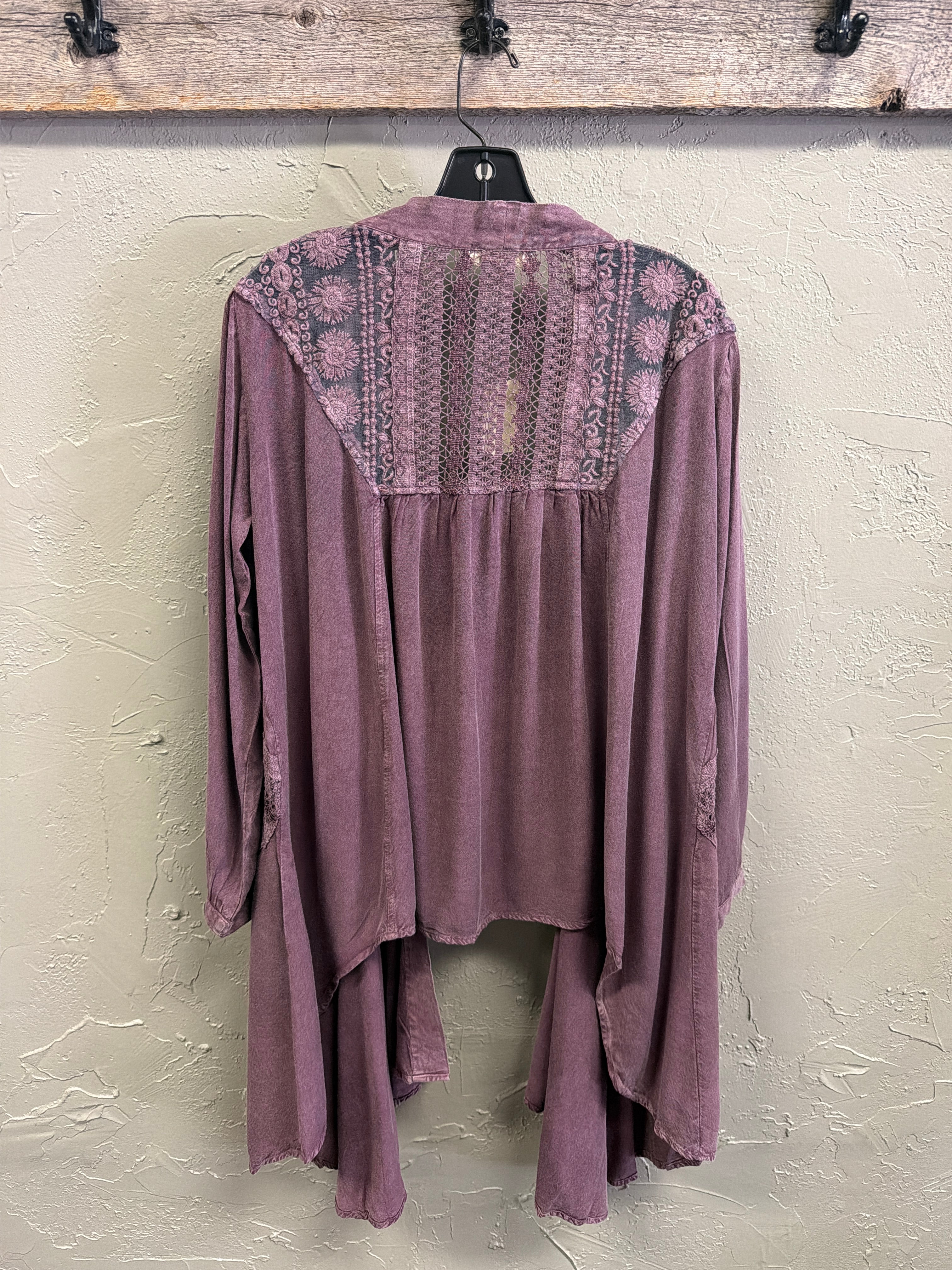 NWOT Indigo Thread Cascading Cardigan