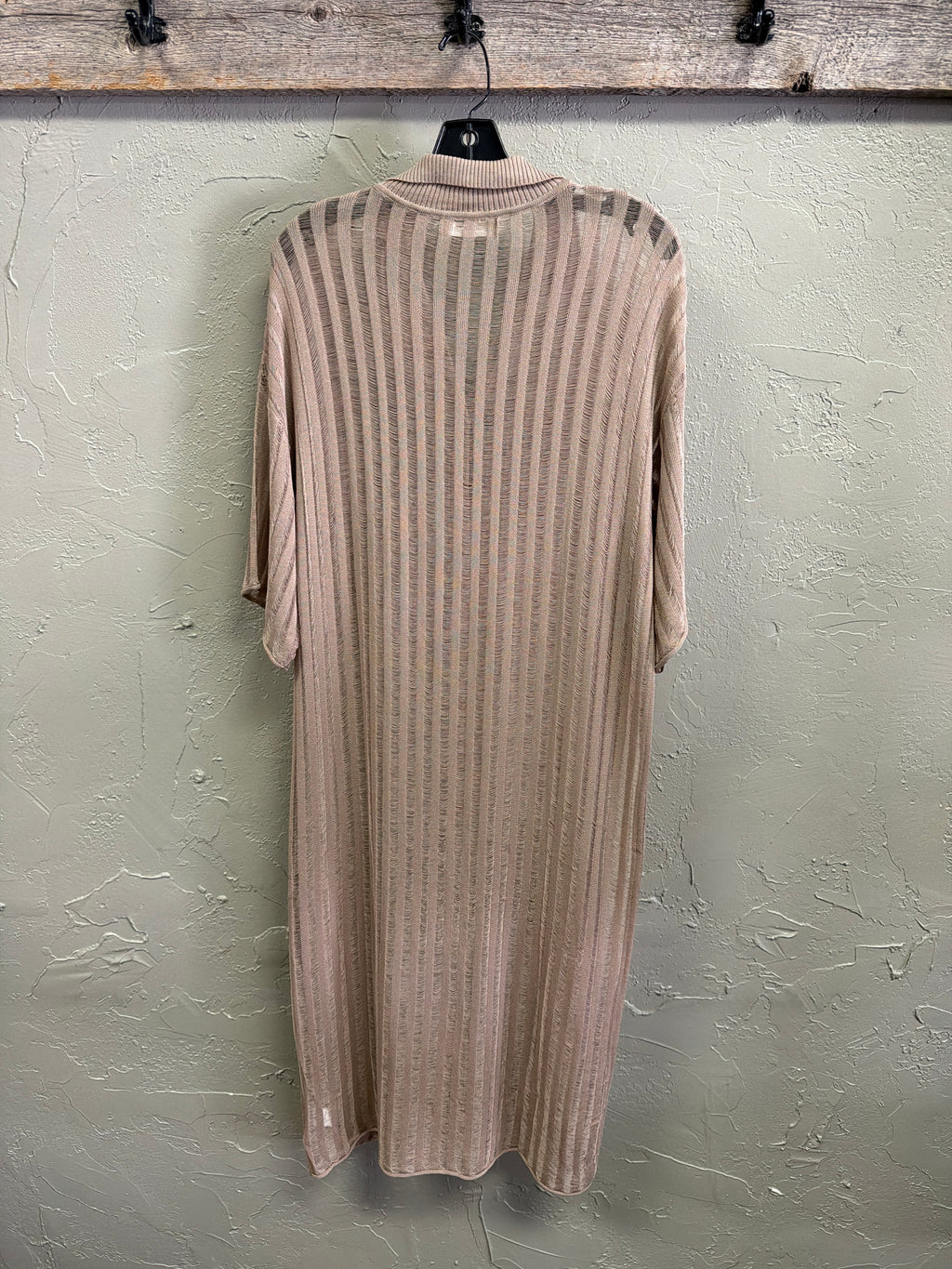 Mustard Seed Sheer Layering Midi Dress