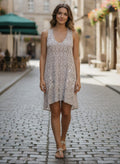 Freedom Trail Asym Ikat Midi Dress
