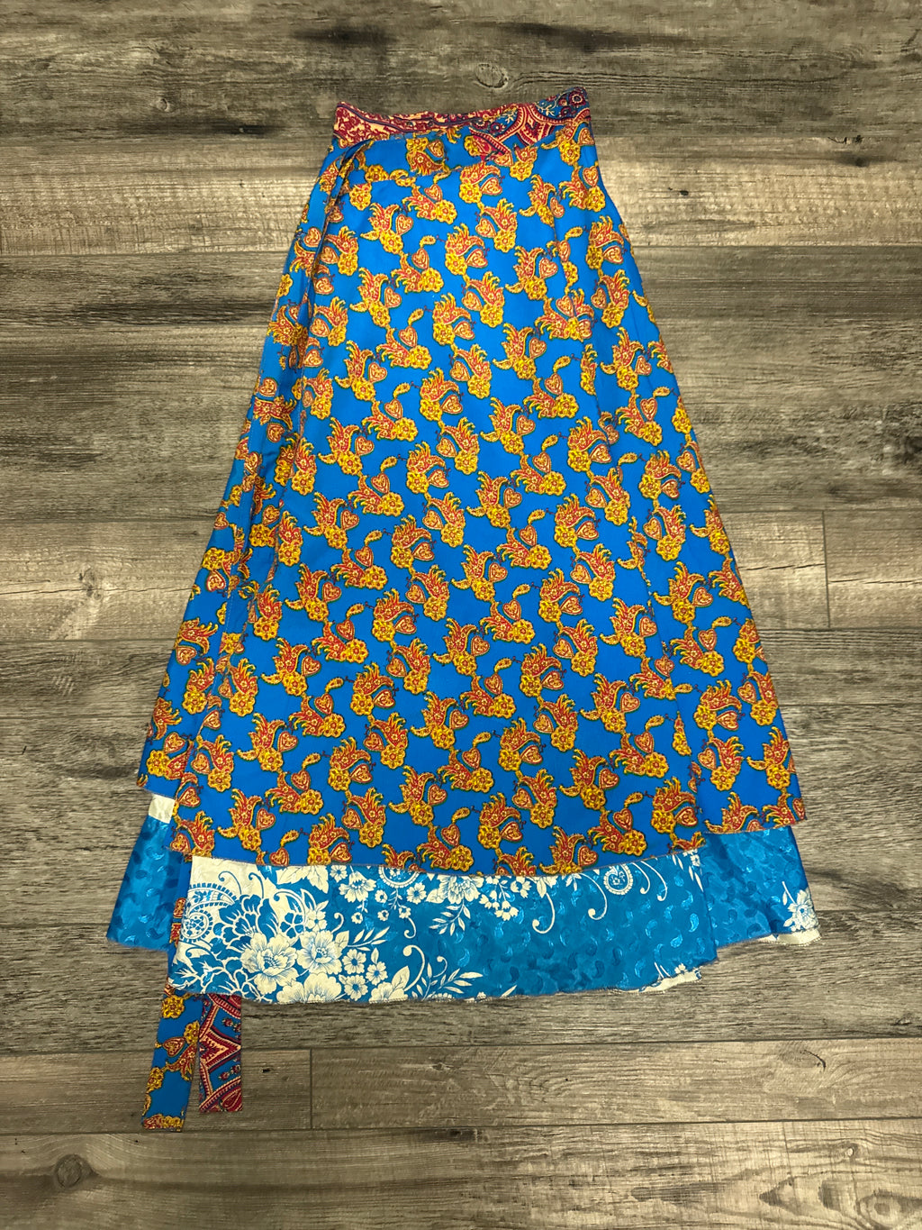 Reversible Sari Wrap Skirt