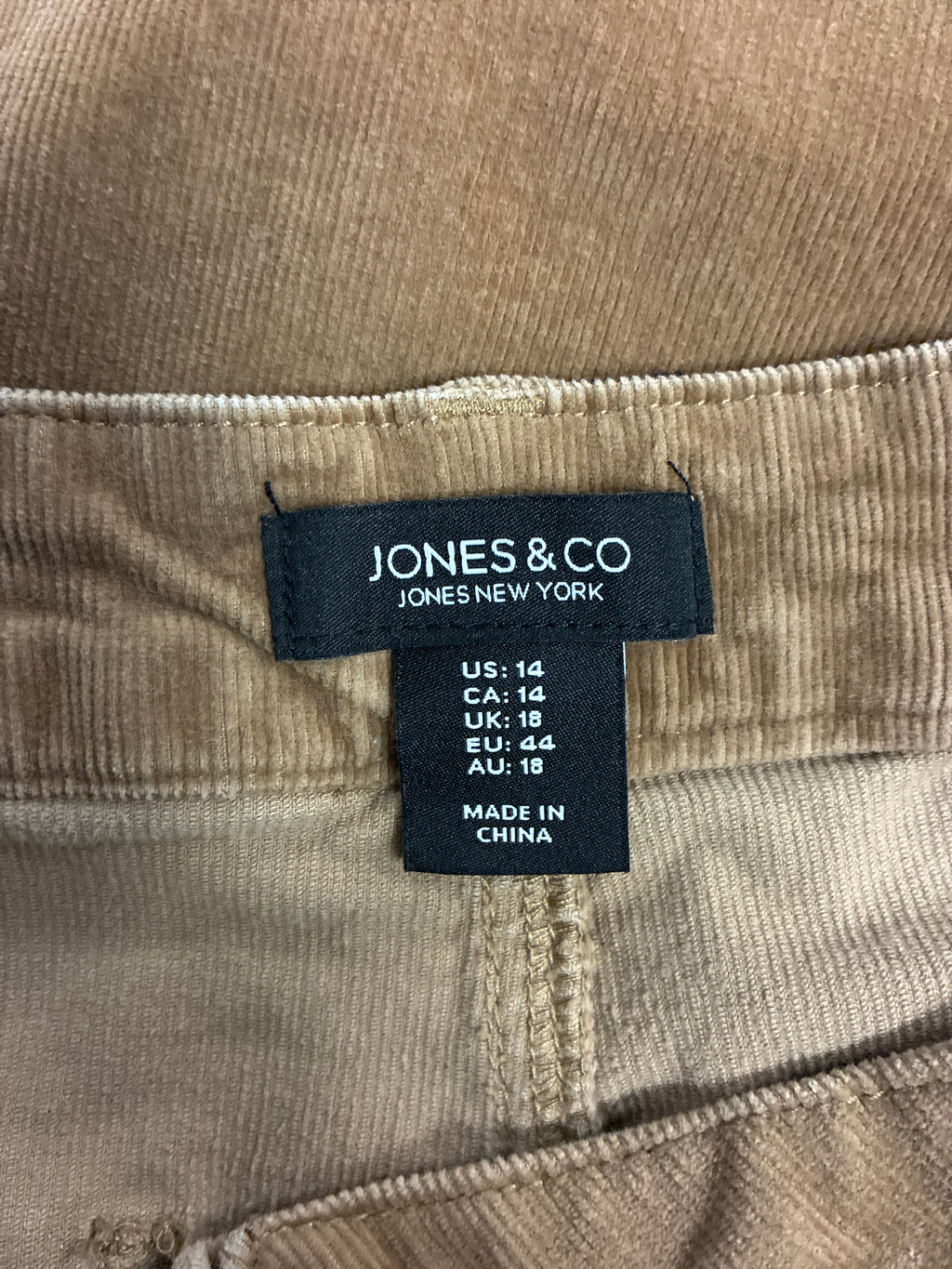 Jones & Co Corduroy Pants (org$90)