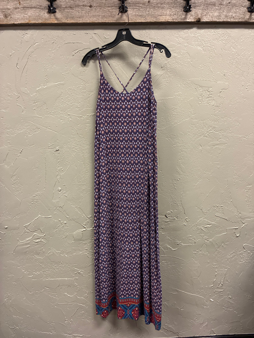 Fleur Bleue V-Neck Maxi