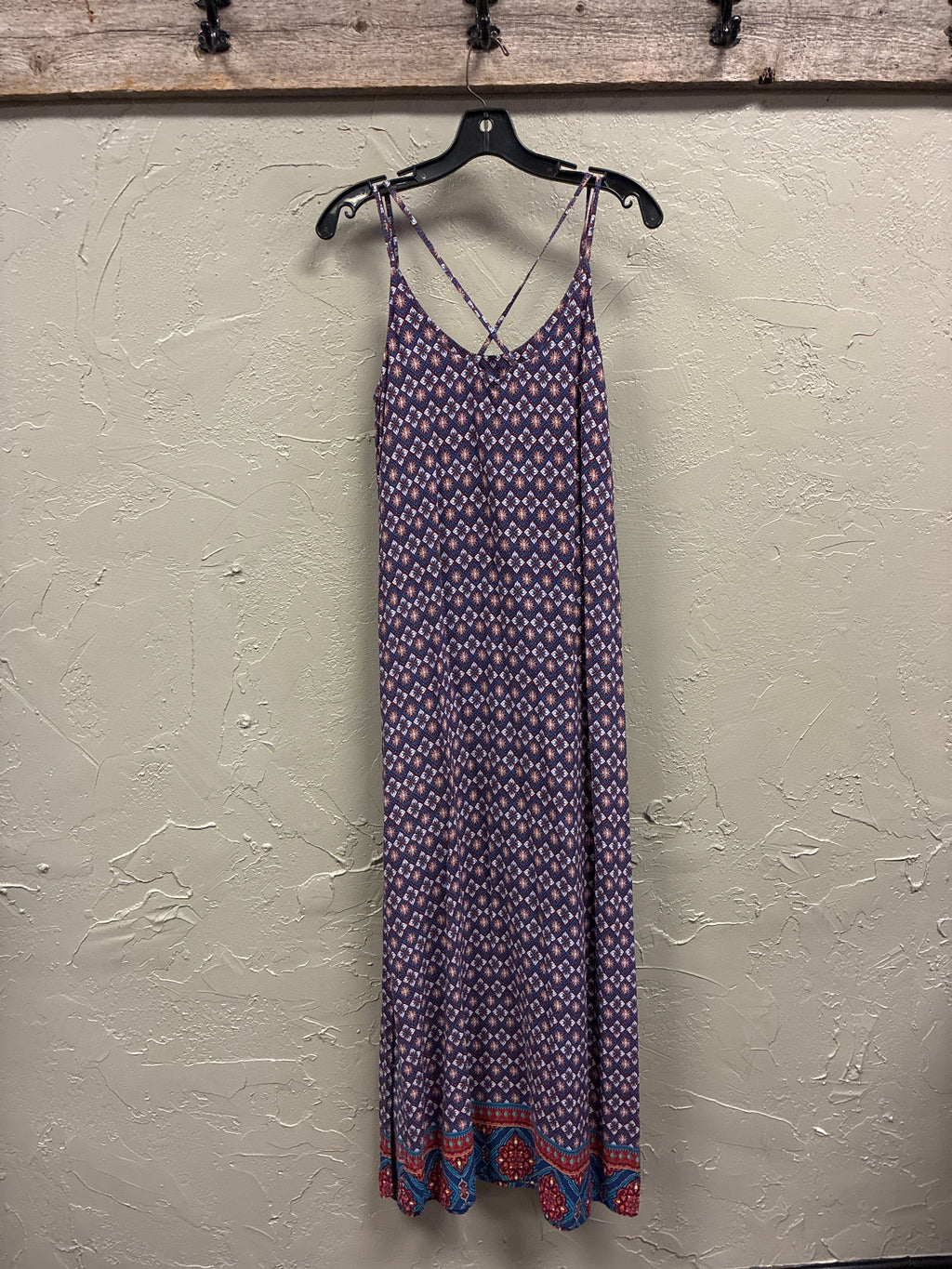 Fleur Bleue V-Neck Maxi