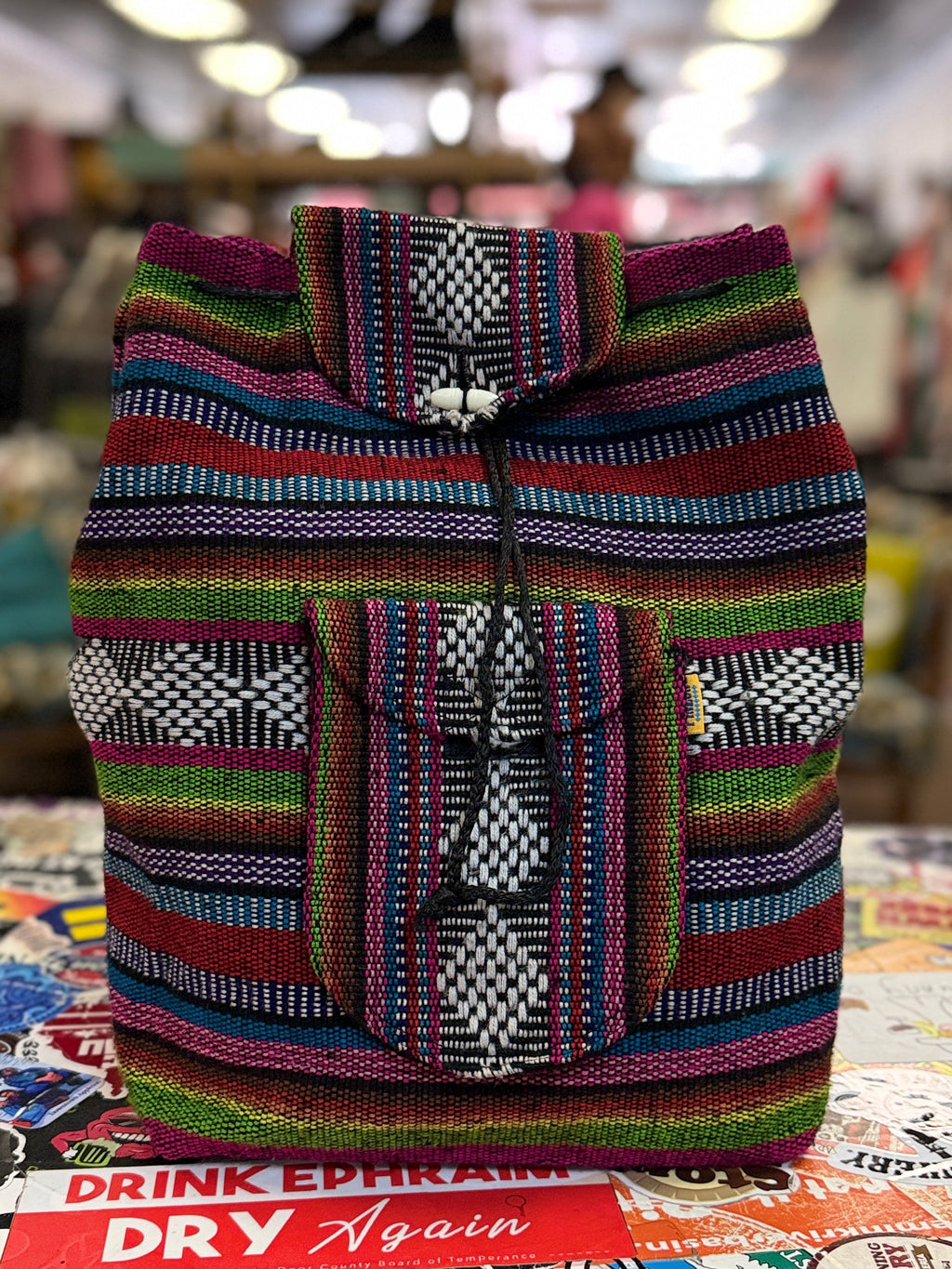 Artesanias Pinzon Woven Backpack