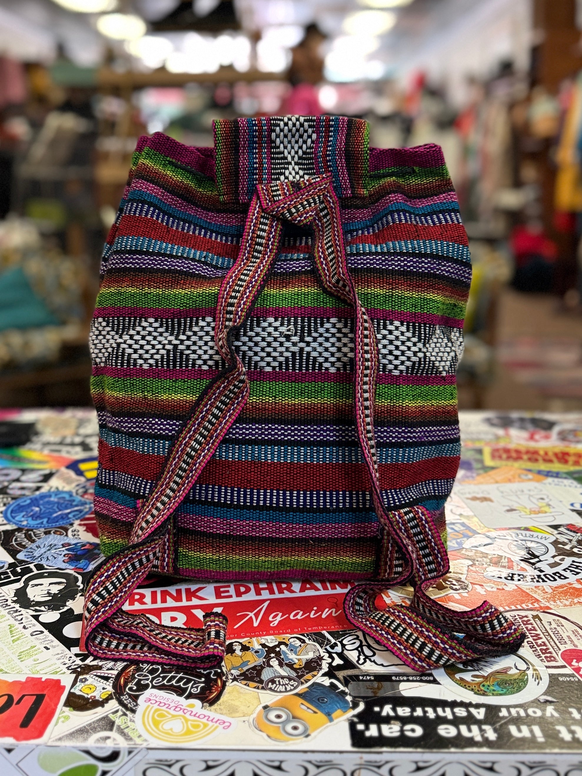 Artesanias Pinzon Woven Backpack