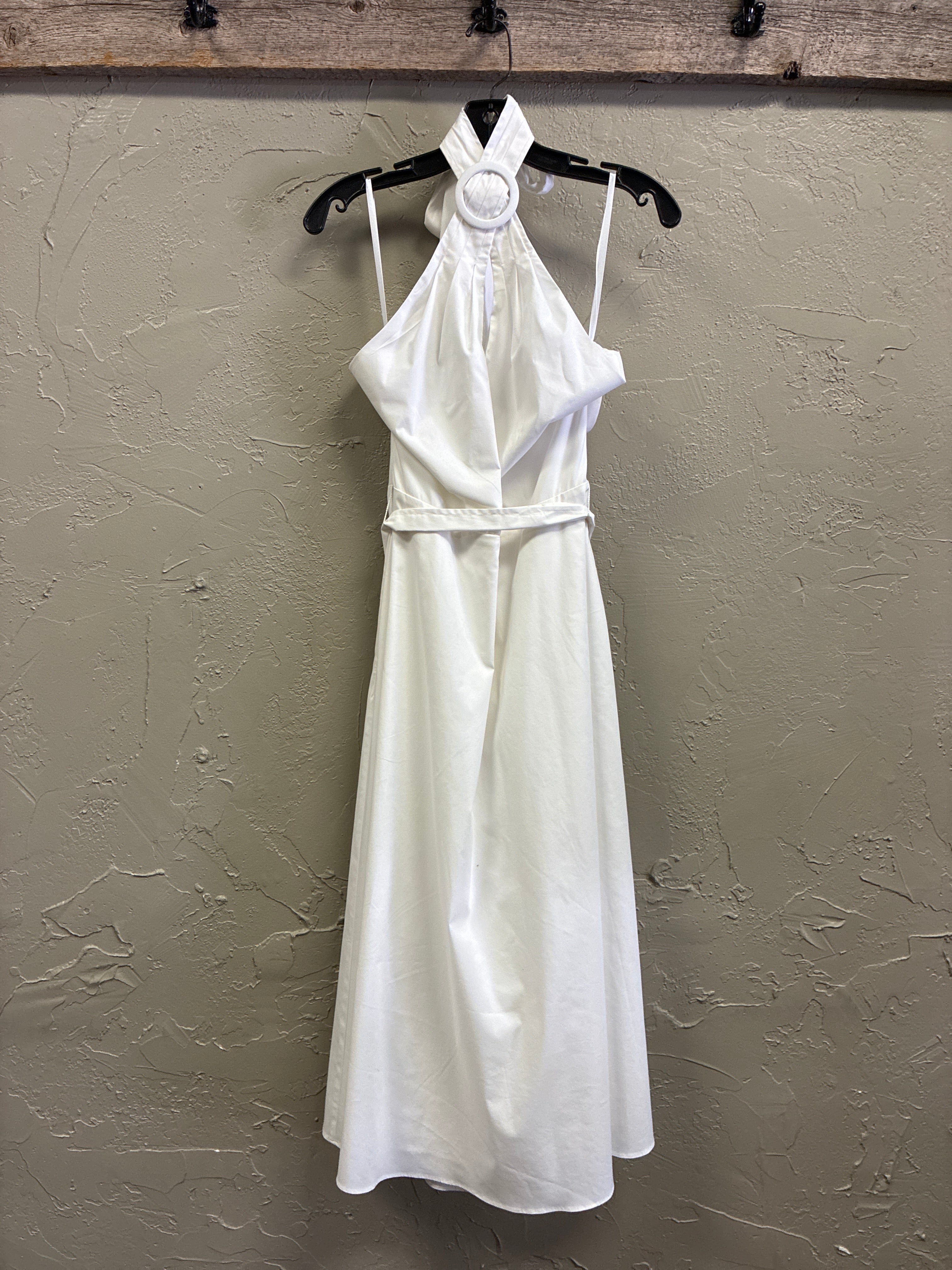 WHBM Halter Neck Poplin Midi Dress (org$130)