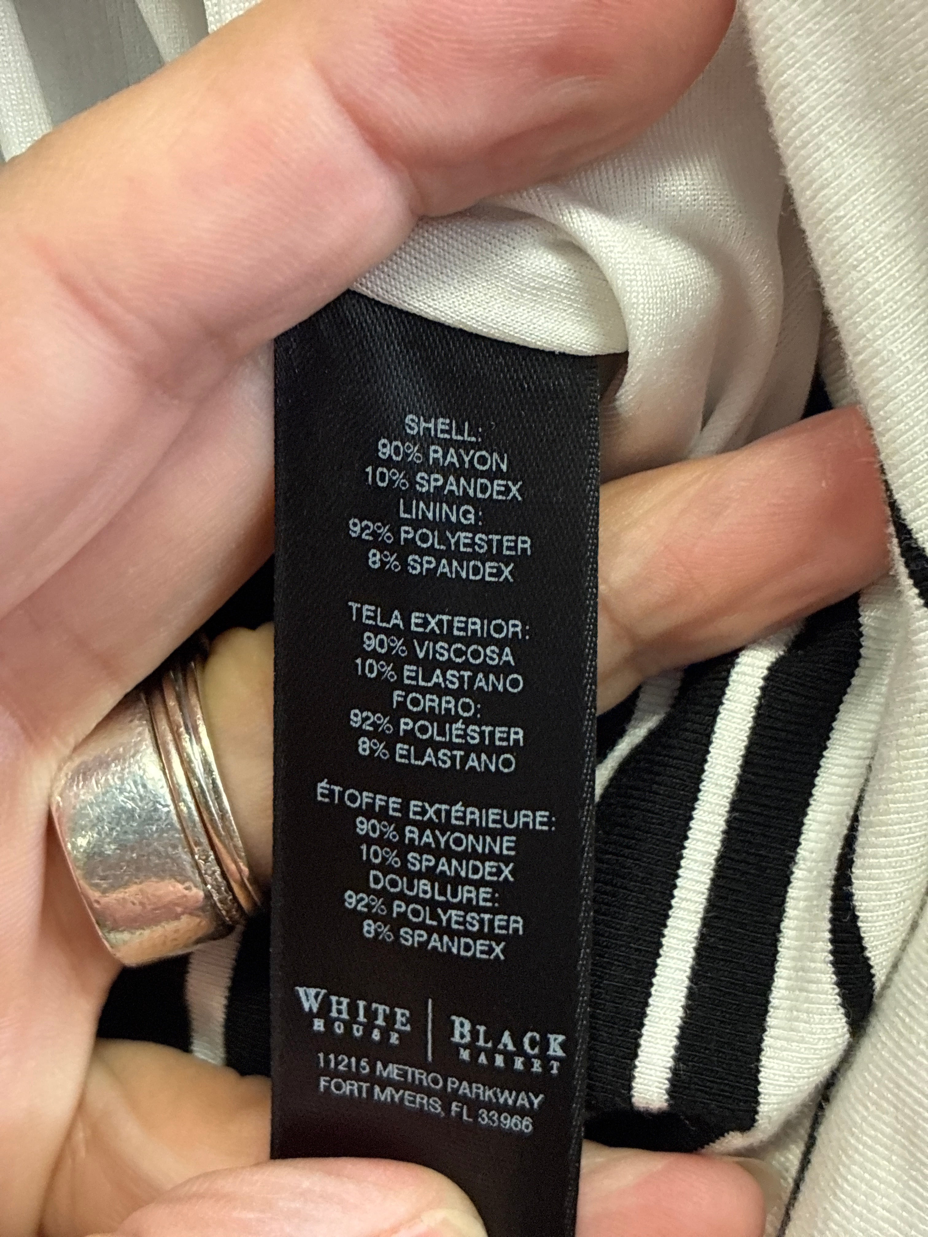 WHBM Bias Stripe Maxi (org$130)