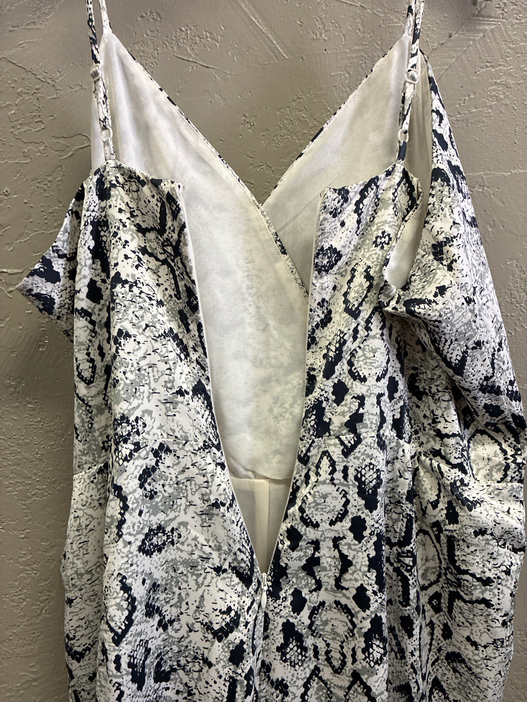 mod/x Snake Print Jumpsuit (org$80)