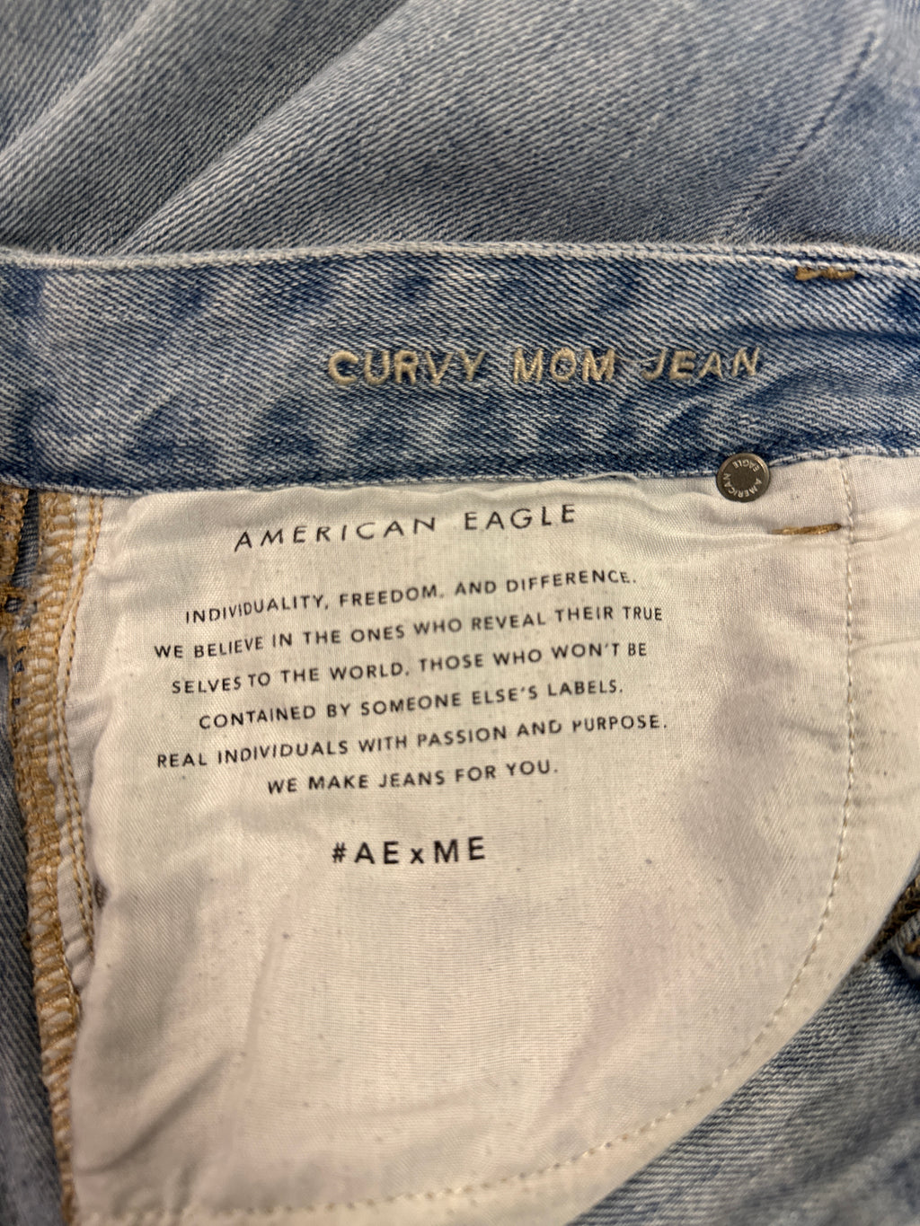 AE Curvy Mom Jean (org$70)