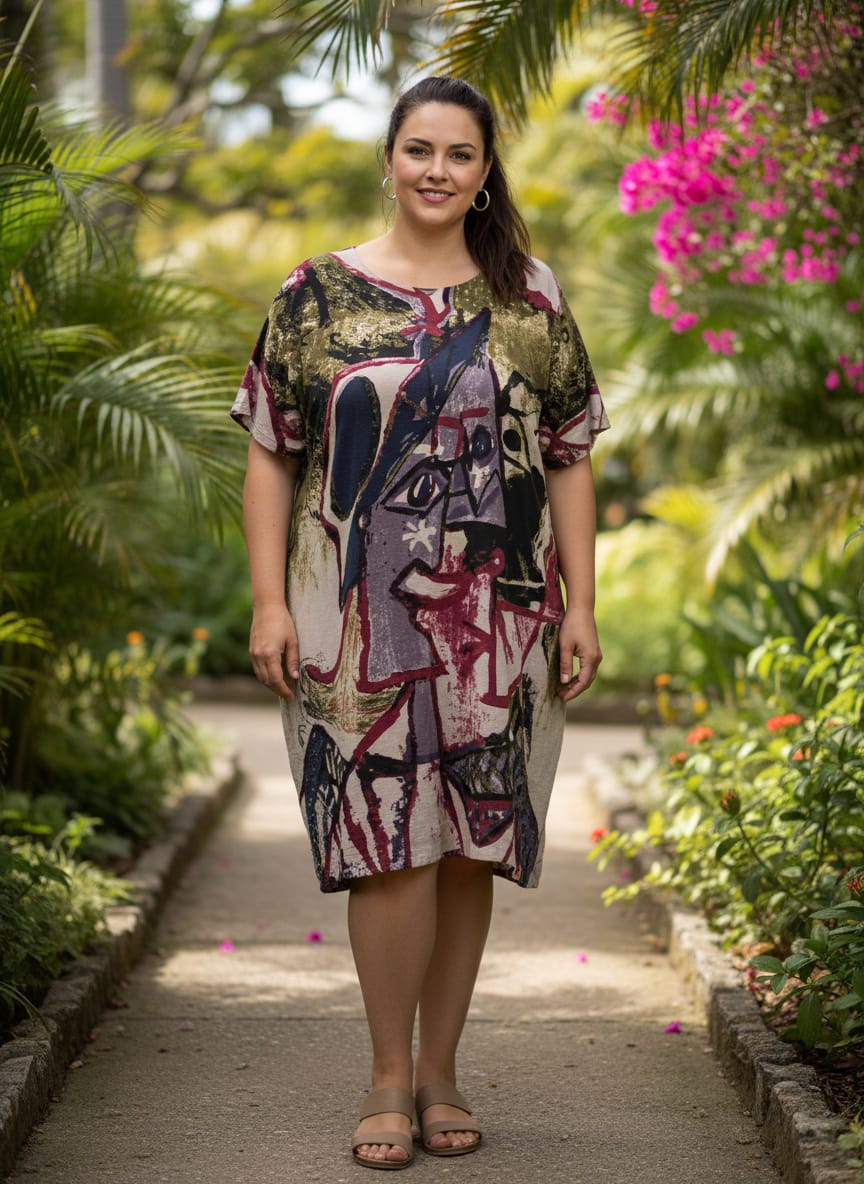 Picasso-Inspired Tunic Dress