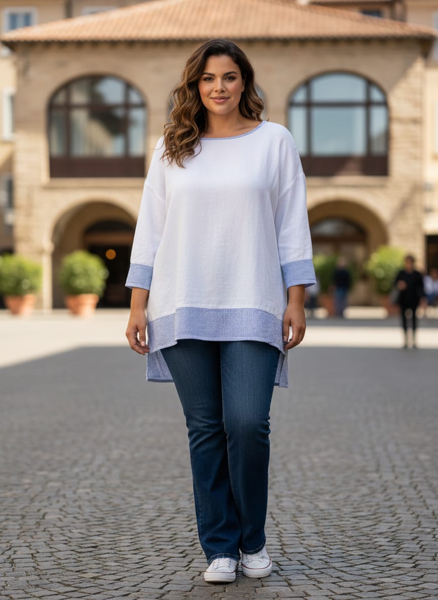 Jones & Co Linen Blend Shirt (org$60)