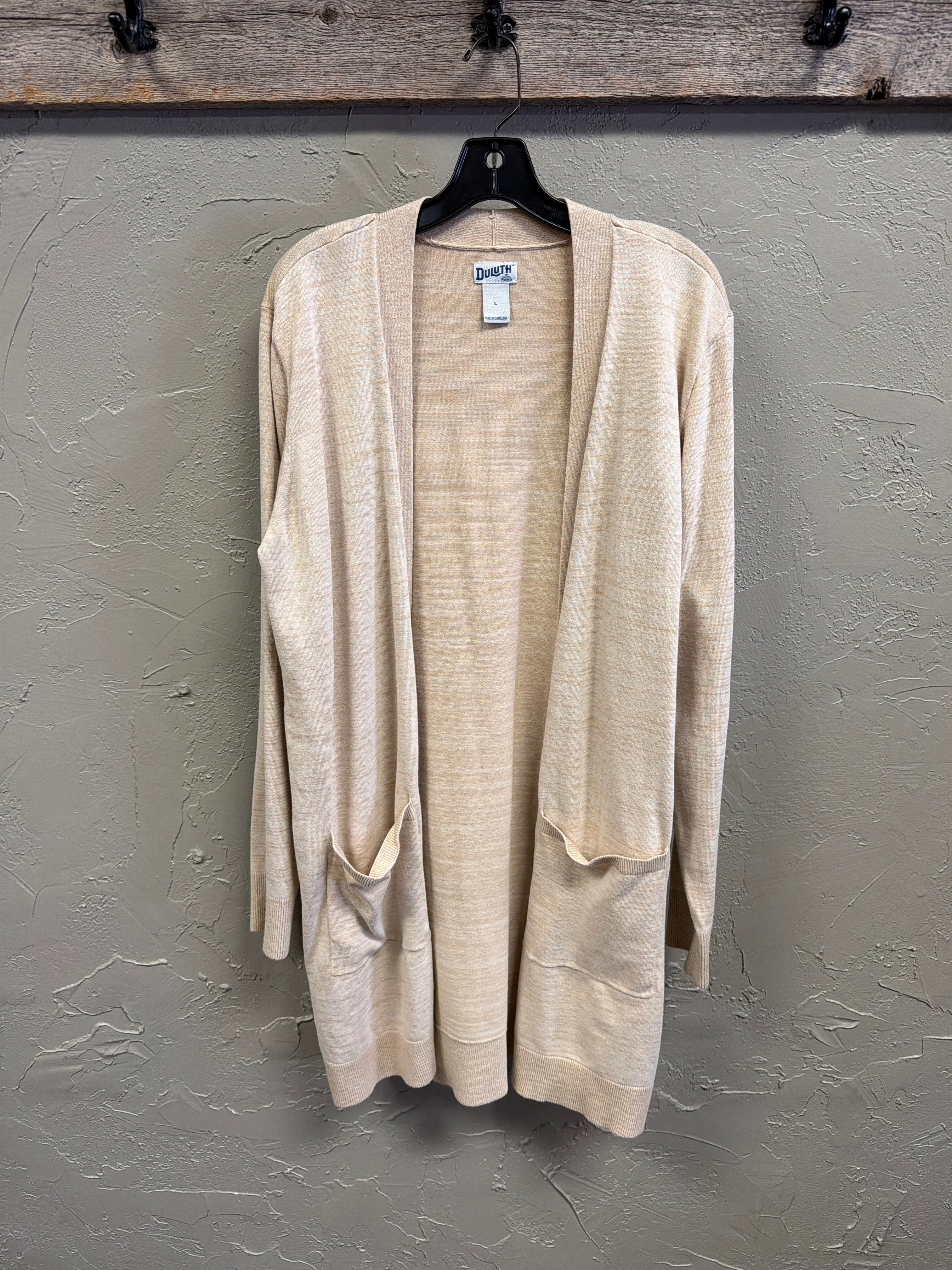 Duluth Trading Open-Front Cardigan (org$70)