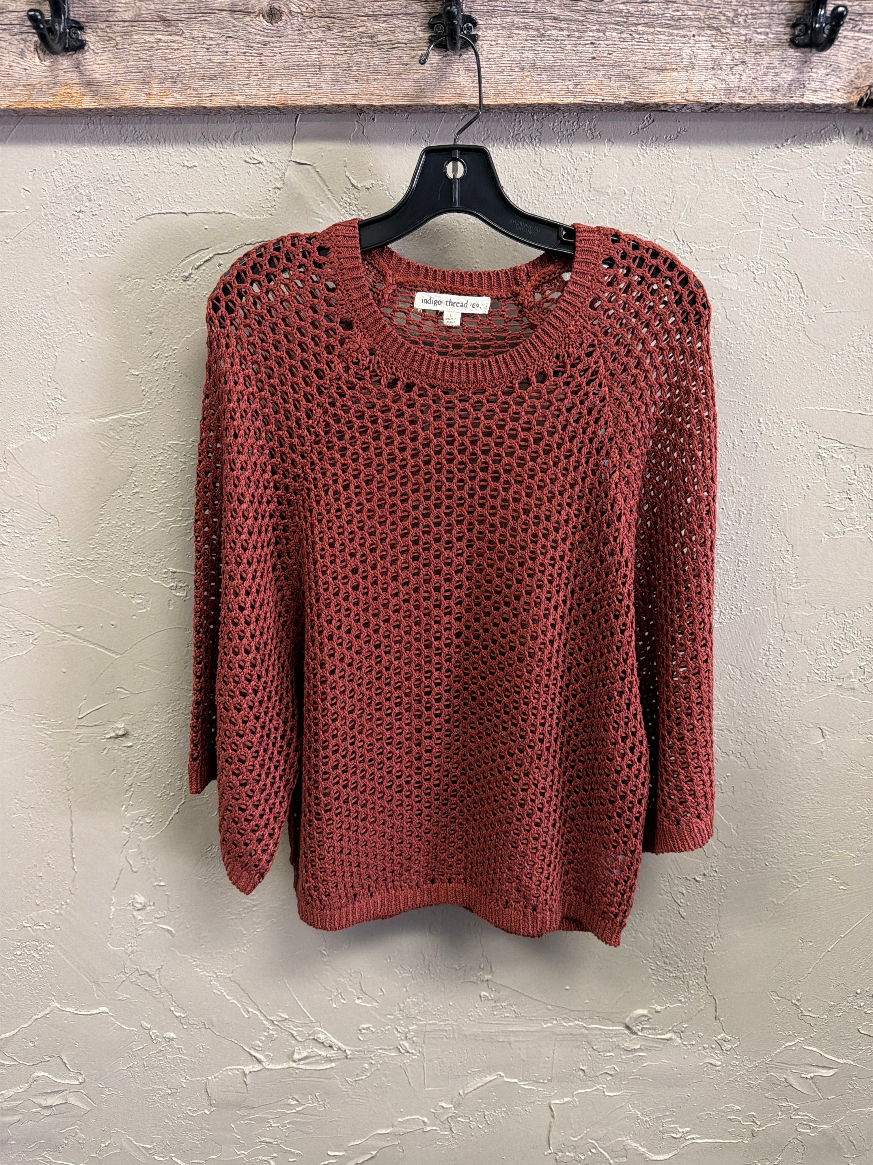 NWOT Indigo Thread Open-Knit Sweater (org$65)
