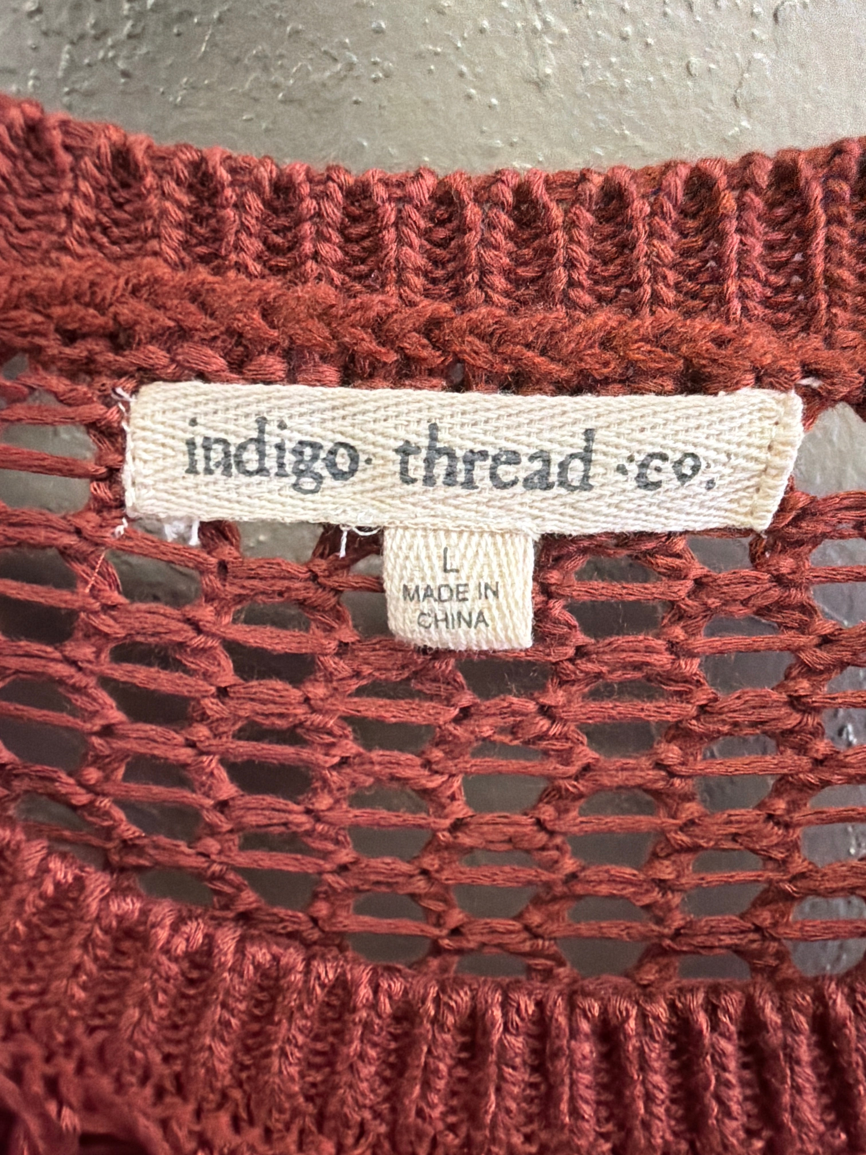 NWOT Indigo Thread Open-Knit Sweater (org$65)