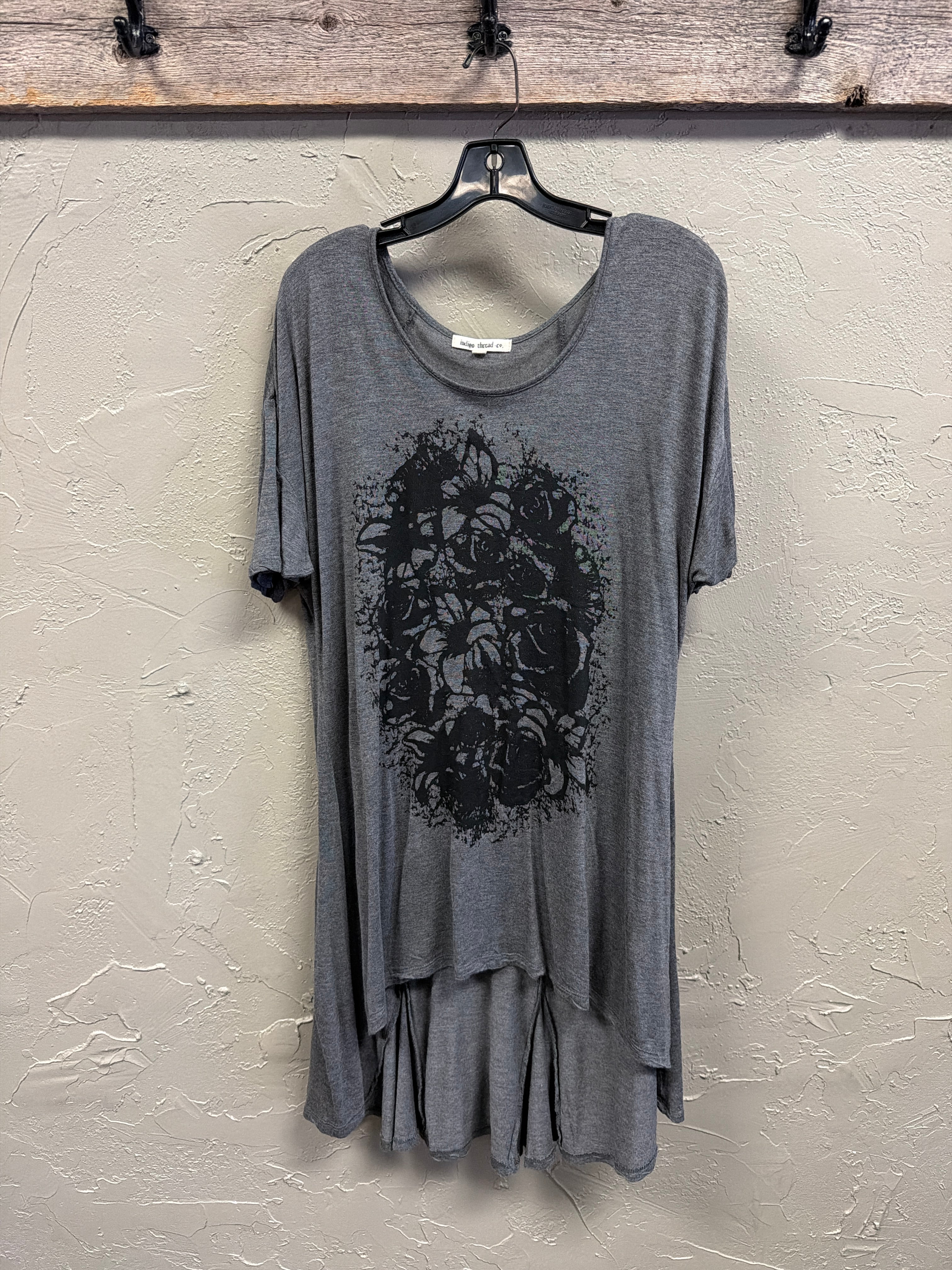 Indigo Thread Asym Tunic Top