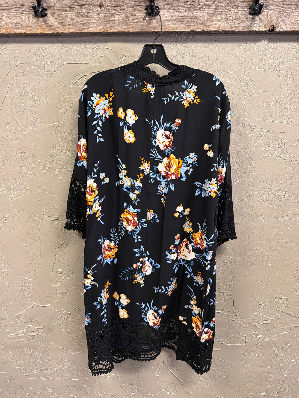 NWOT Indigo Thread Lace Trim Duster (org$48)
