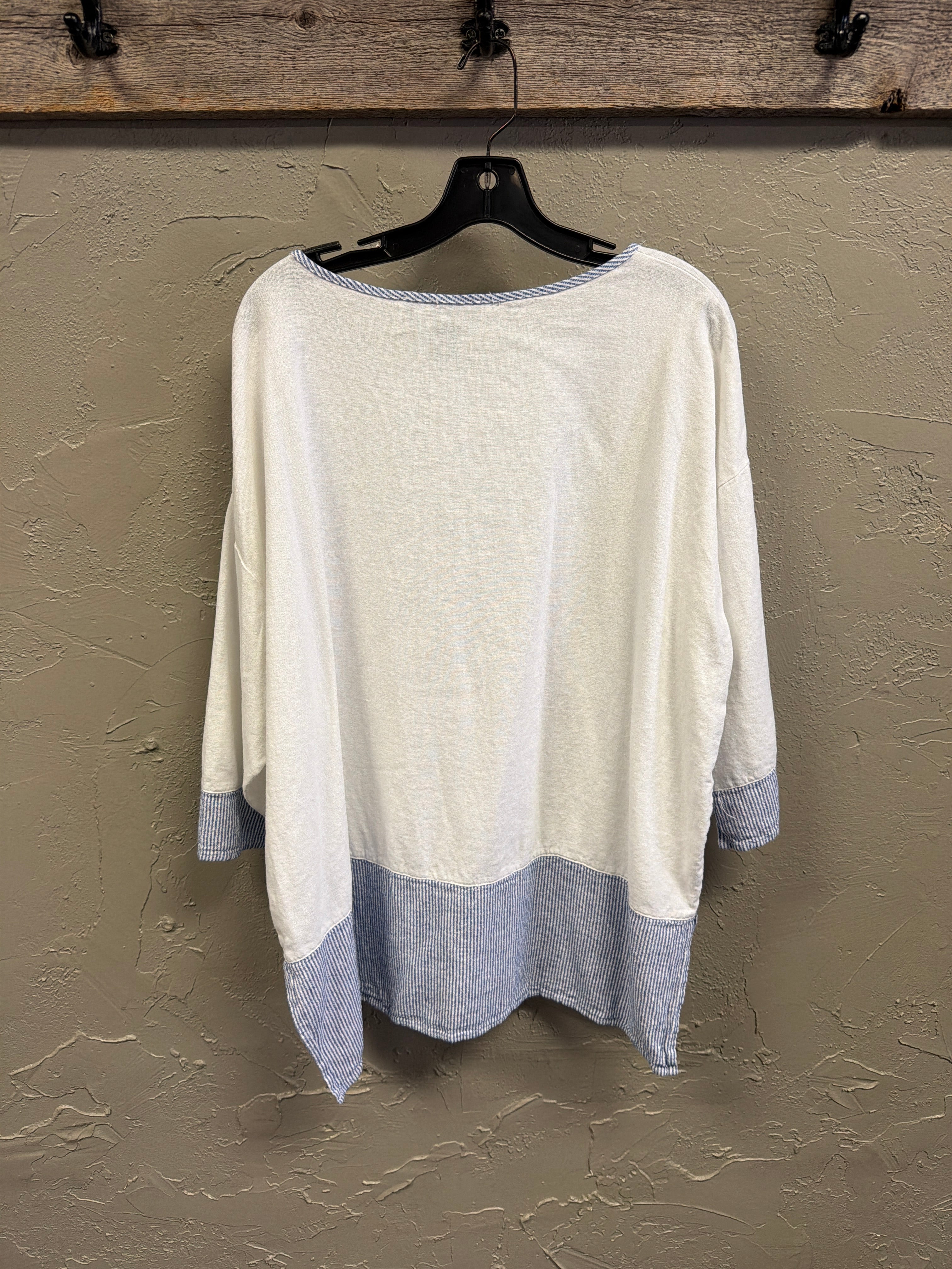Jones & Co Linen Blend Shirt (org$60)