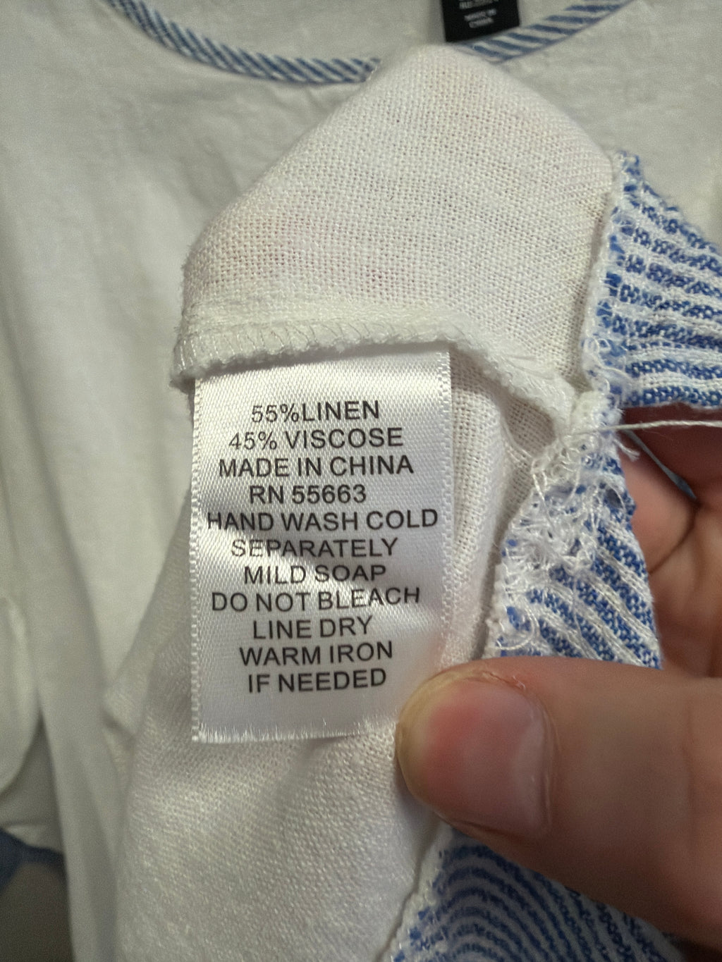 Jones & Co Linen Blend Shirt (org$60)