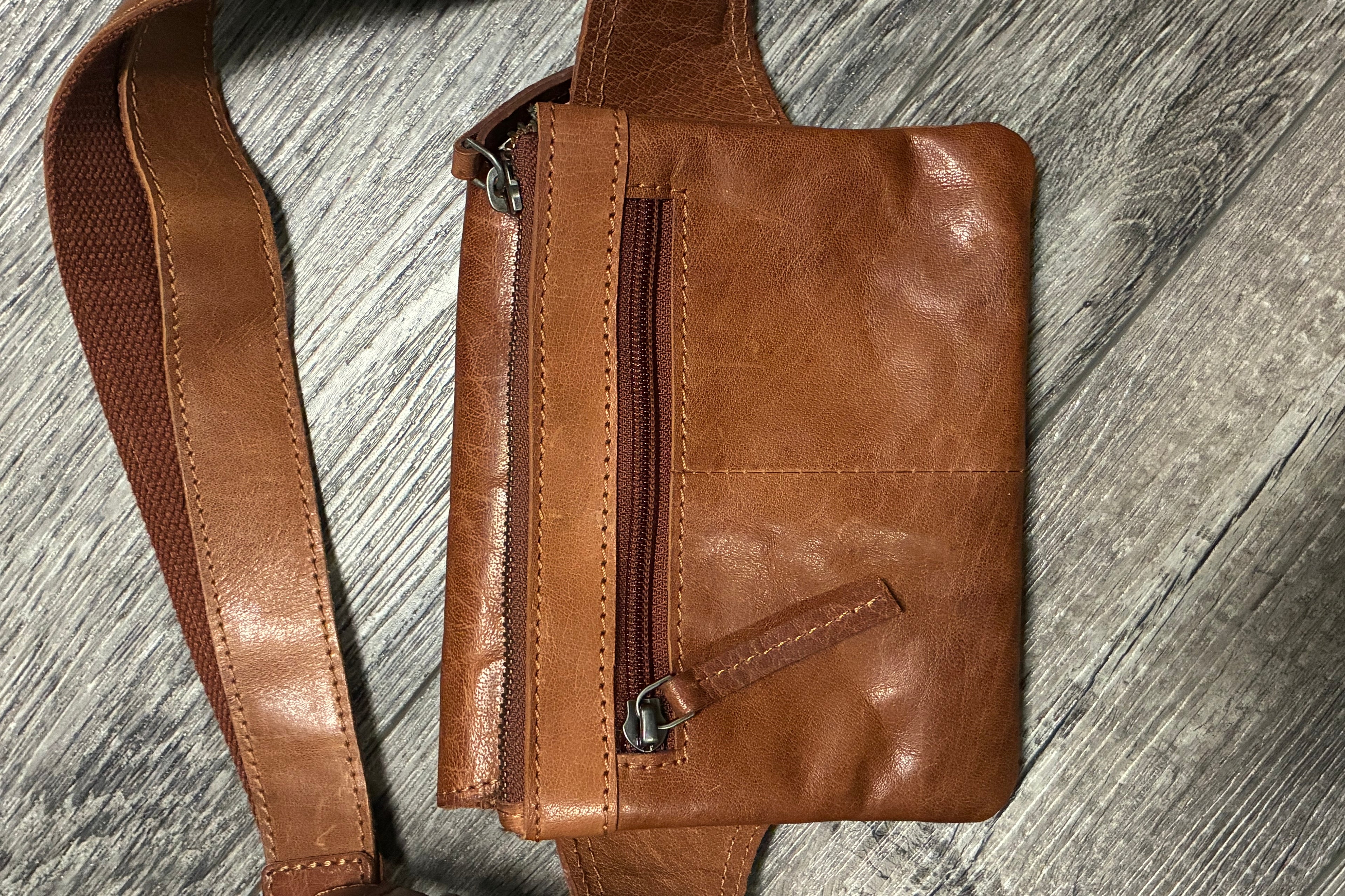 Spikes & Sparrow Leather Hip Bag