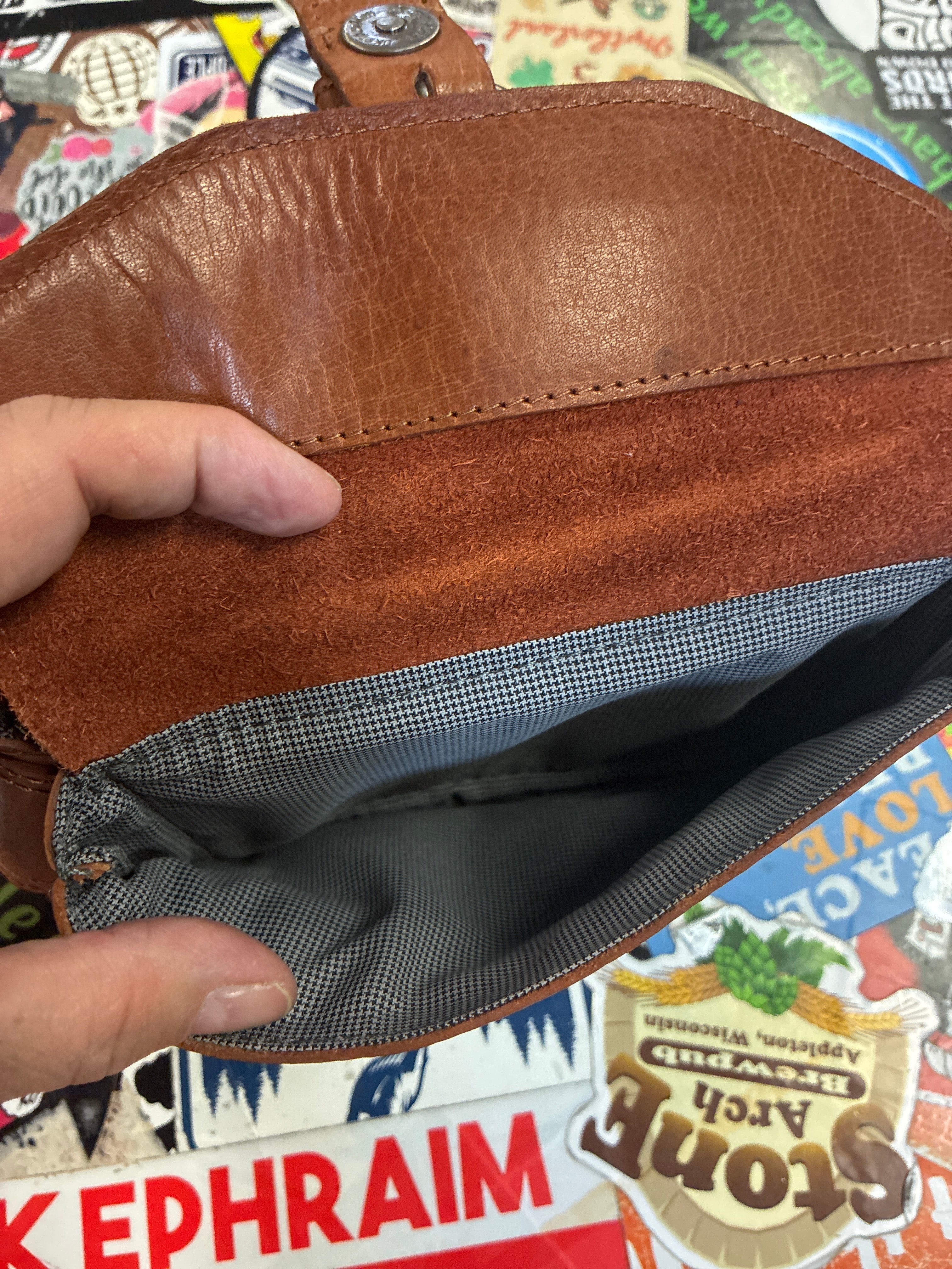 Spikes & Sparrow Leather Hip Bag