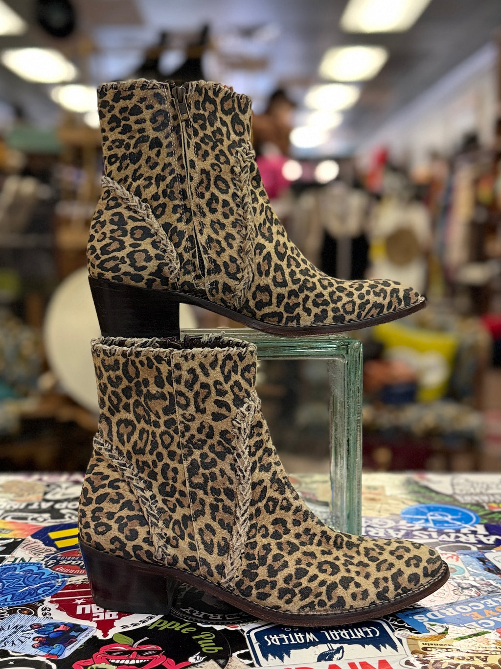 Very Volitile Leopard Ankle Boot (org$140)