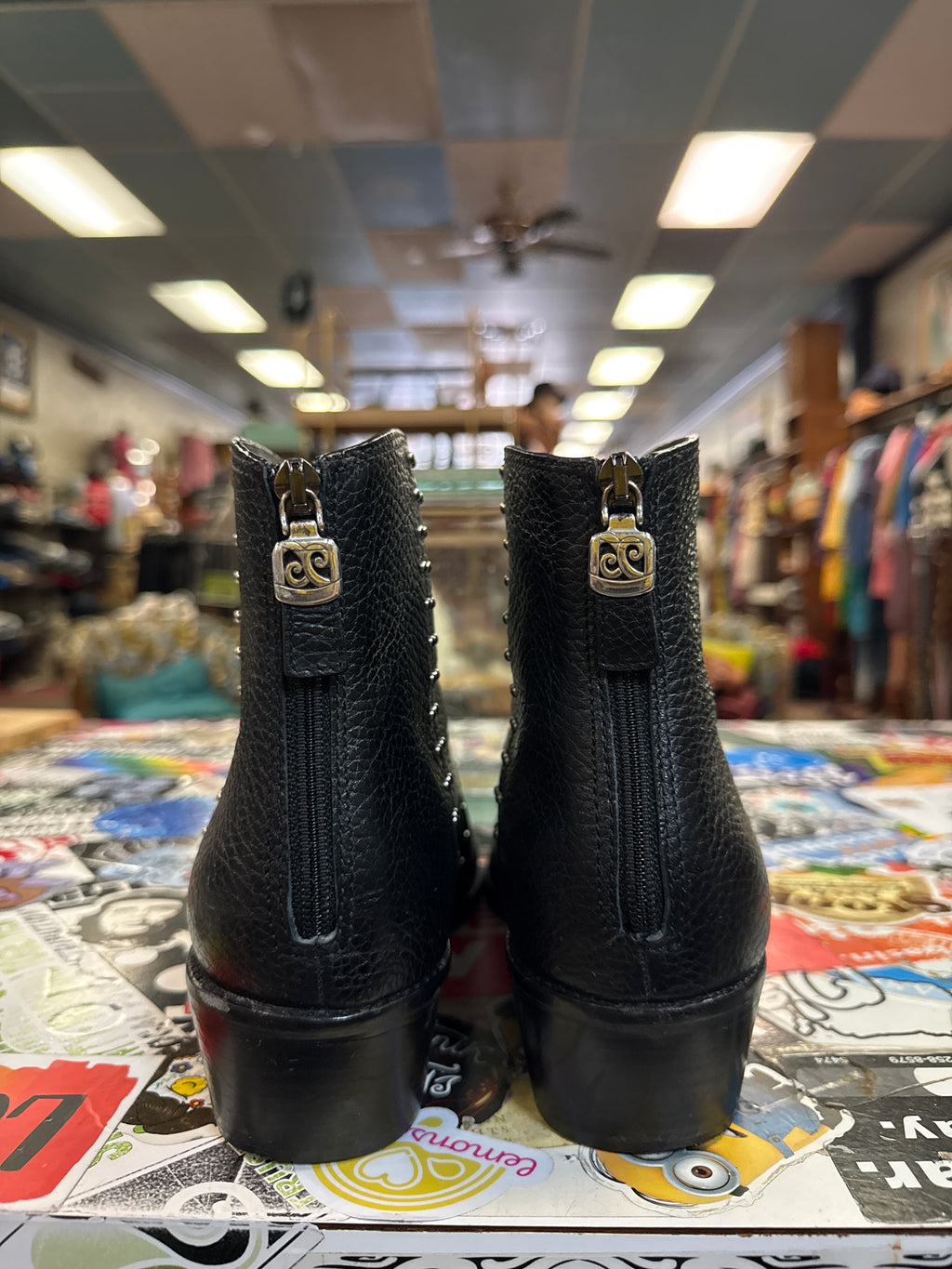 Brighton Leather Studded Boot (org$325)