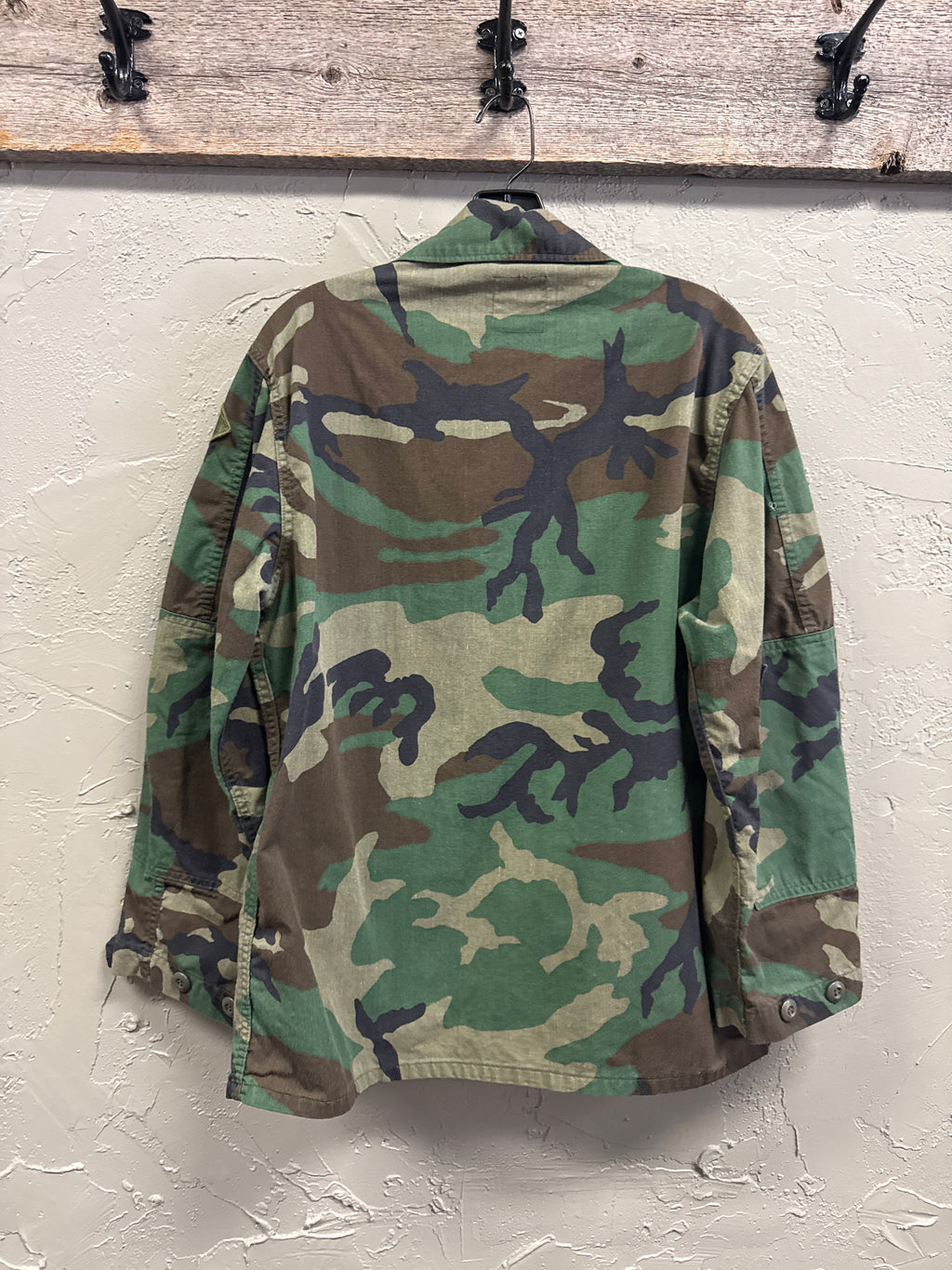 Vtg Army Woodland Camo Jacket