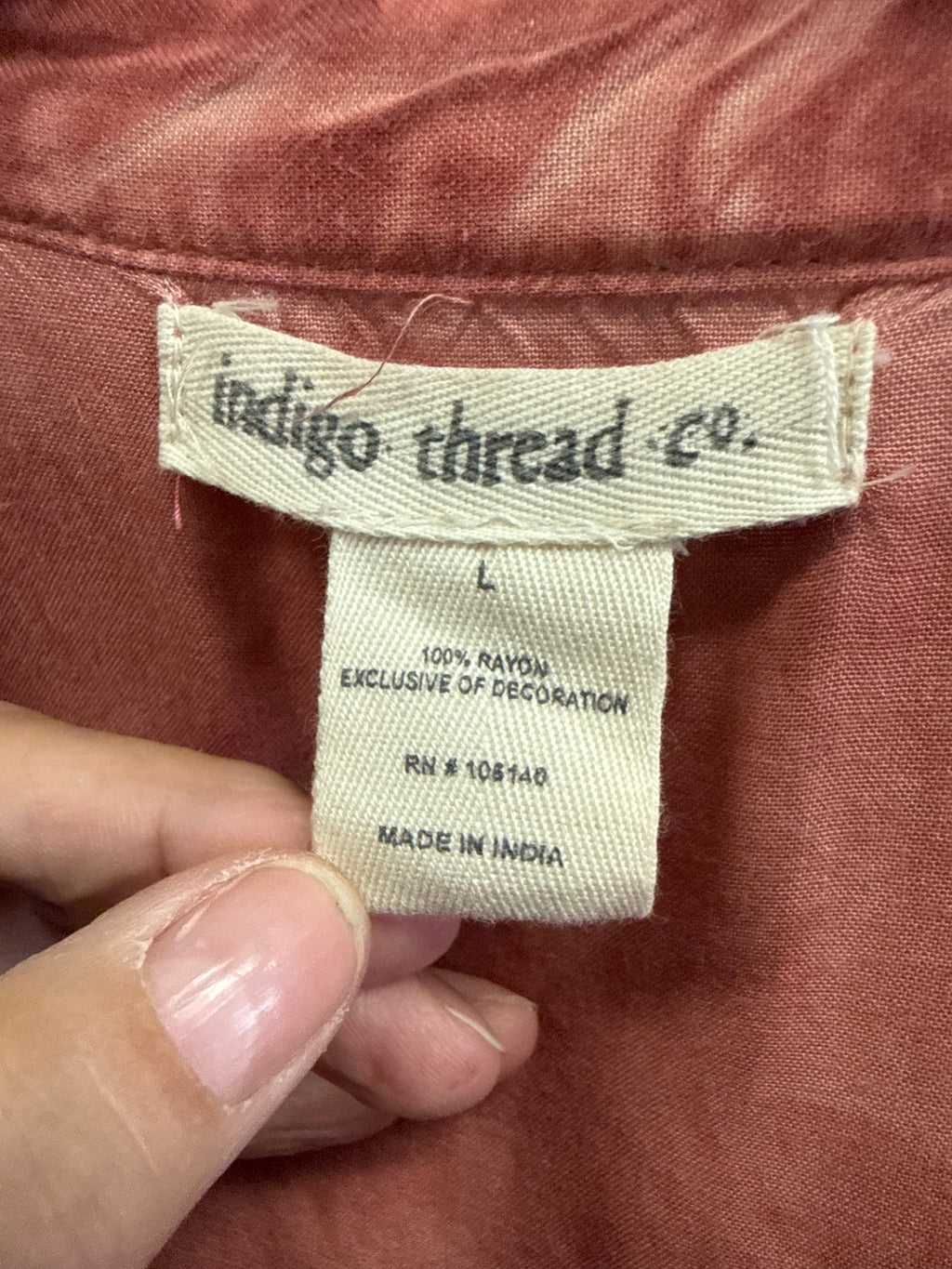 NWOT Indigo Thread Babydoll Tunic (org$68)