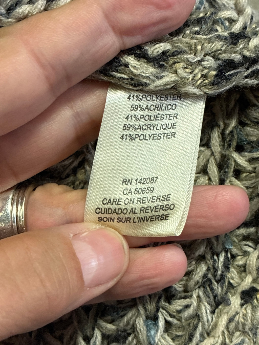 NWOT Simply Noelle Poncho Sweater (org$48)