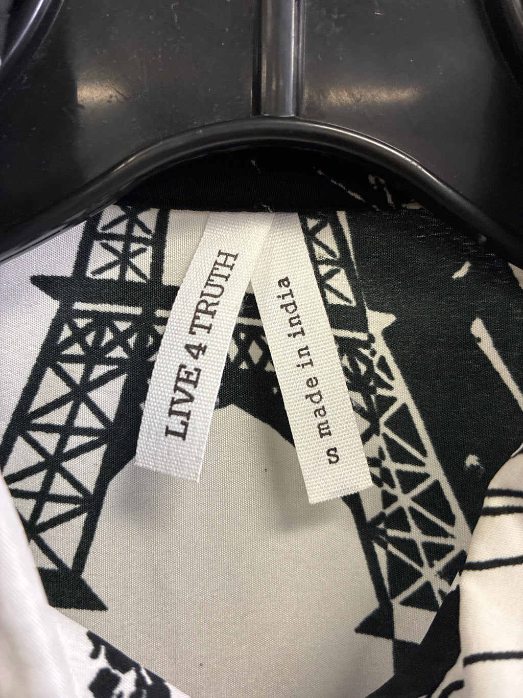 NWOT Live4Truth Newspaper Print Shirt Dress