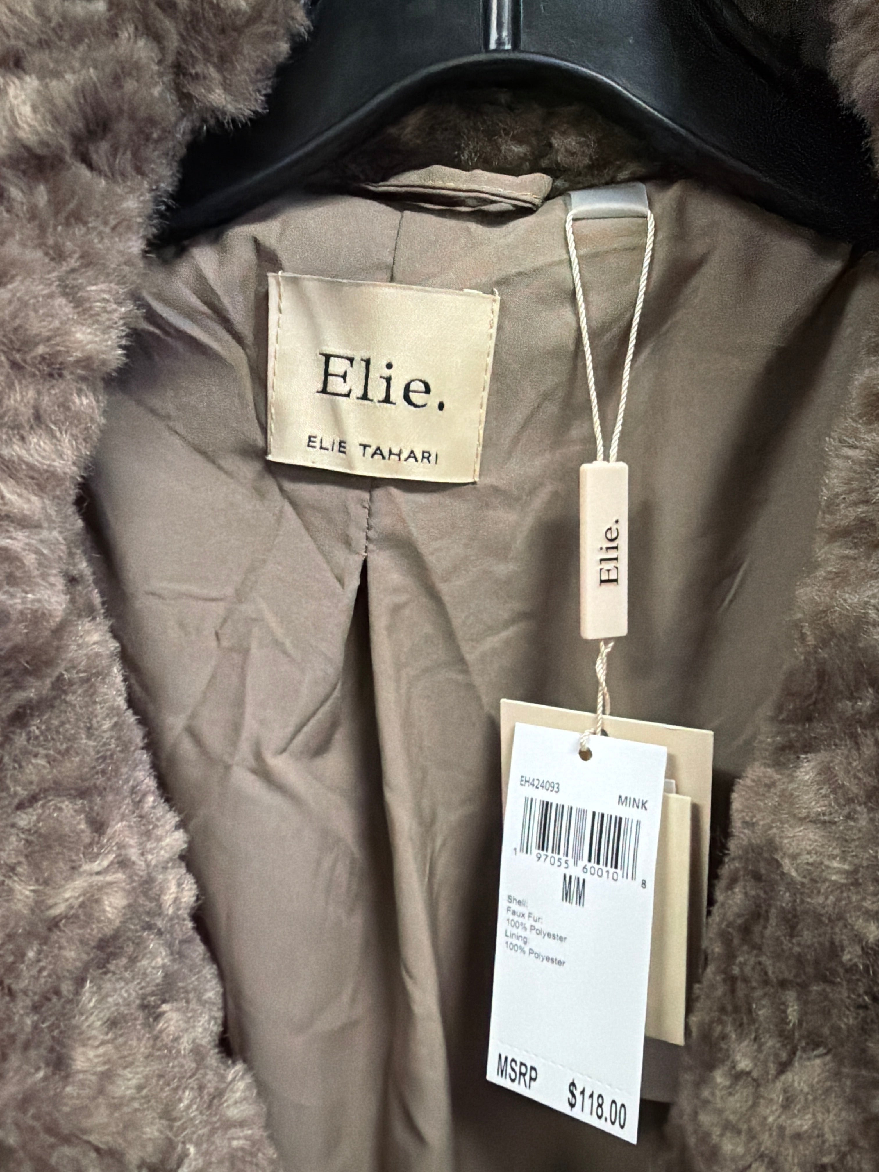 NWT Elie Tahari Teddy Coat (org$118)