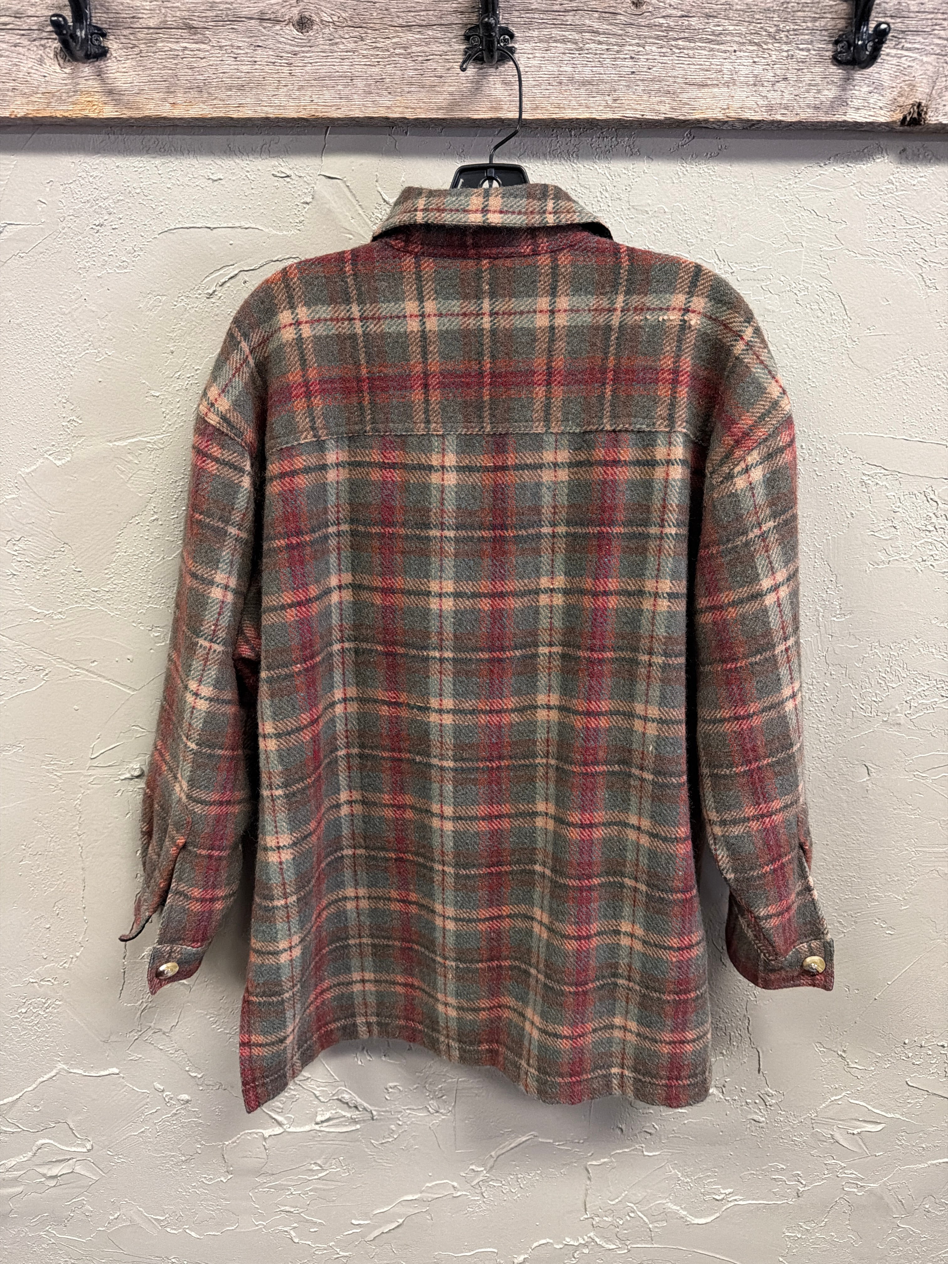 Vtg 90s RESIST Wool Shacket