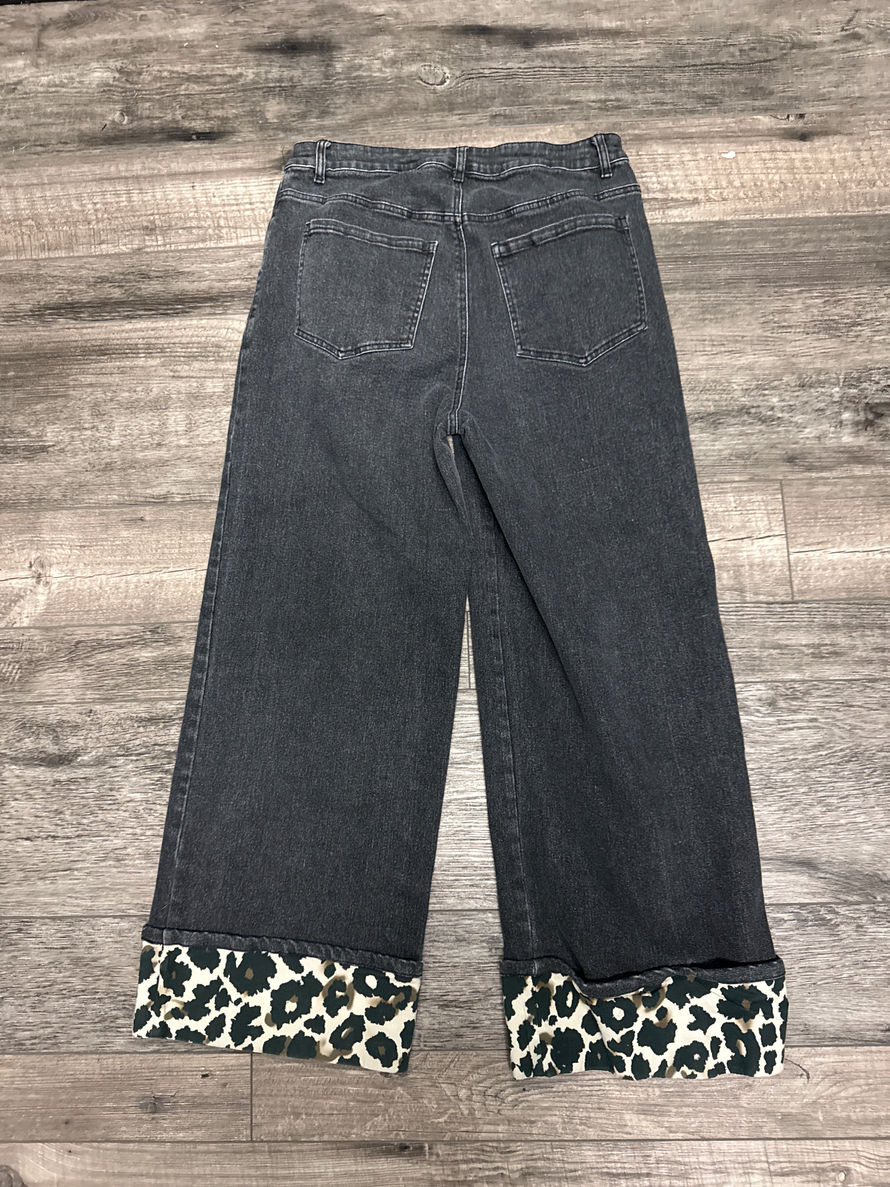 Entro Leopard Cuff Jeans (org$74)