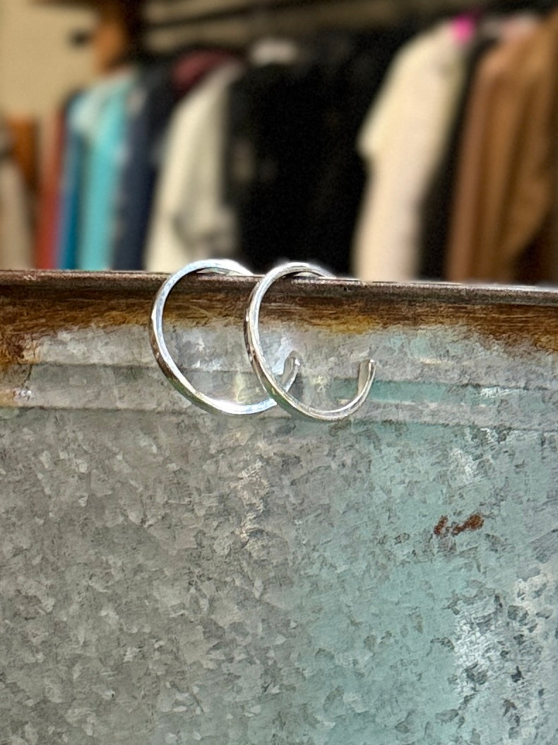 Silver Hoops