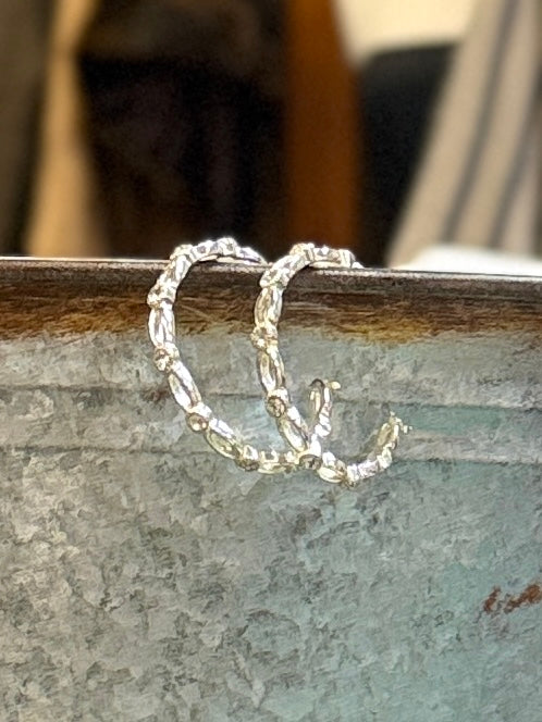 Silver Hoops